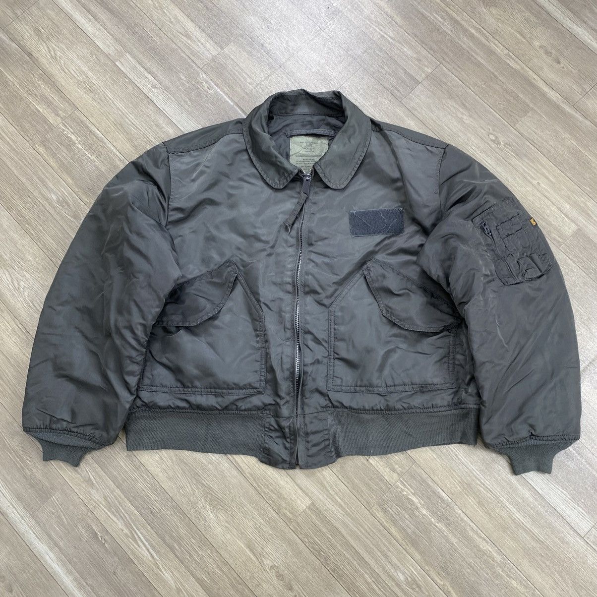 Alpha Industries Vintage Alpha Industries CWU Military Bomber Flight Jacket Size US XL / EU 56 / 4 - 1 Thumbnail