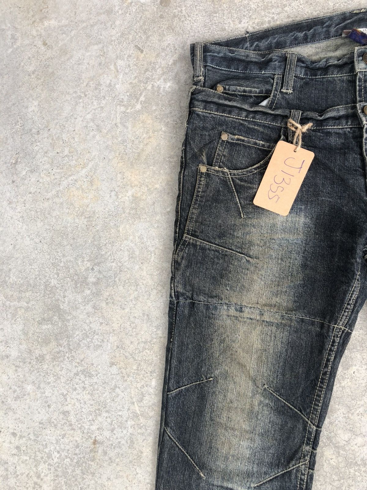 Japanese Brand Japanese Denim Lab Double Waist Distressed Denim Slim Size US 34 / EU 50 - 5 Thumbnail