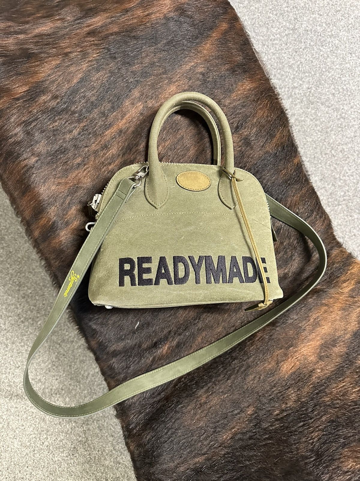 image of Readymade Readymad Crossbody Bag in Green, Men's