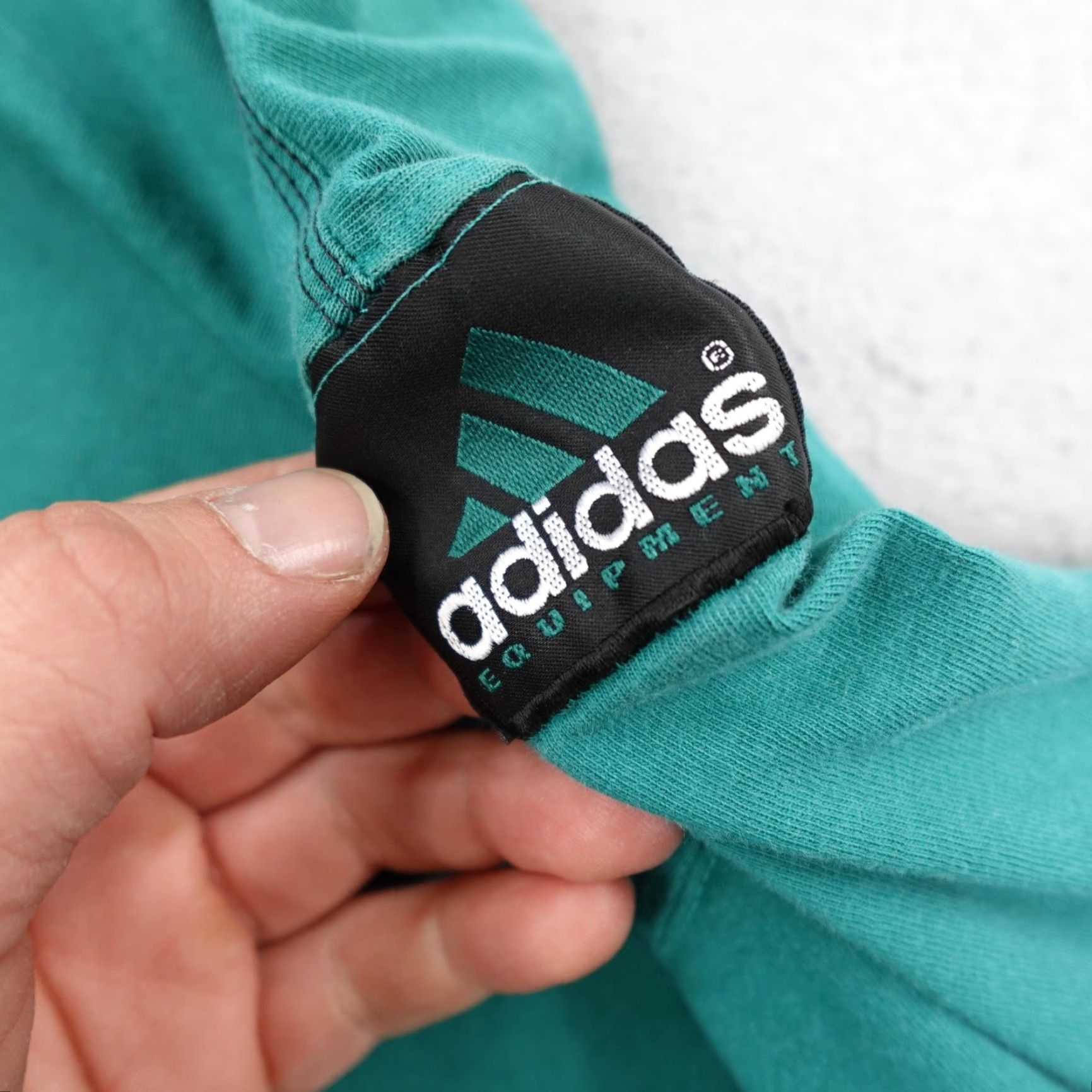 Adidas VINTAGE adidas Equipment Shirt Mens Large Green Black 90s Y2K Soccer Athletic Logo Crew Neck Short Sleeve Cotton Knit Size US L / EU 52-54 / 3 - 5 Thumbnail