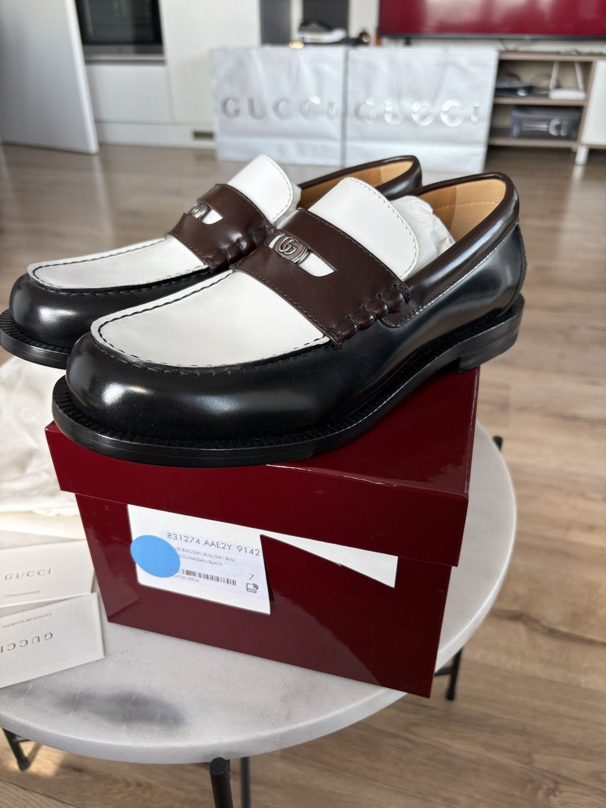 Gucci Gucci leather penny loafers Size US 8 / EU 41 - 6 Thumbnail