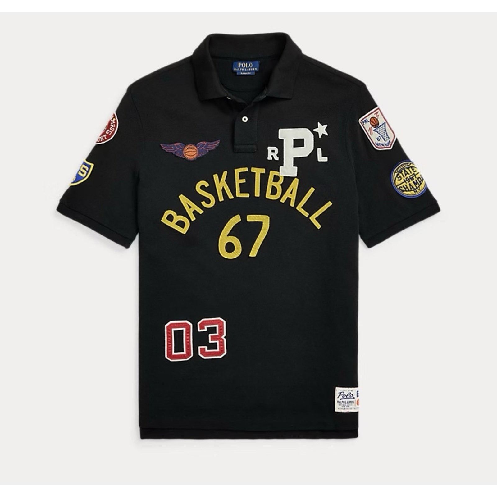 Polo Ralph Lauren NEW Polo Ralph Lauren Men Black Basketball Graphic Mesh Size US M / EU 48-50 / 2 - 9 Thumbnail