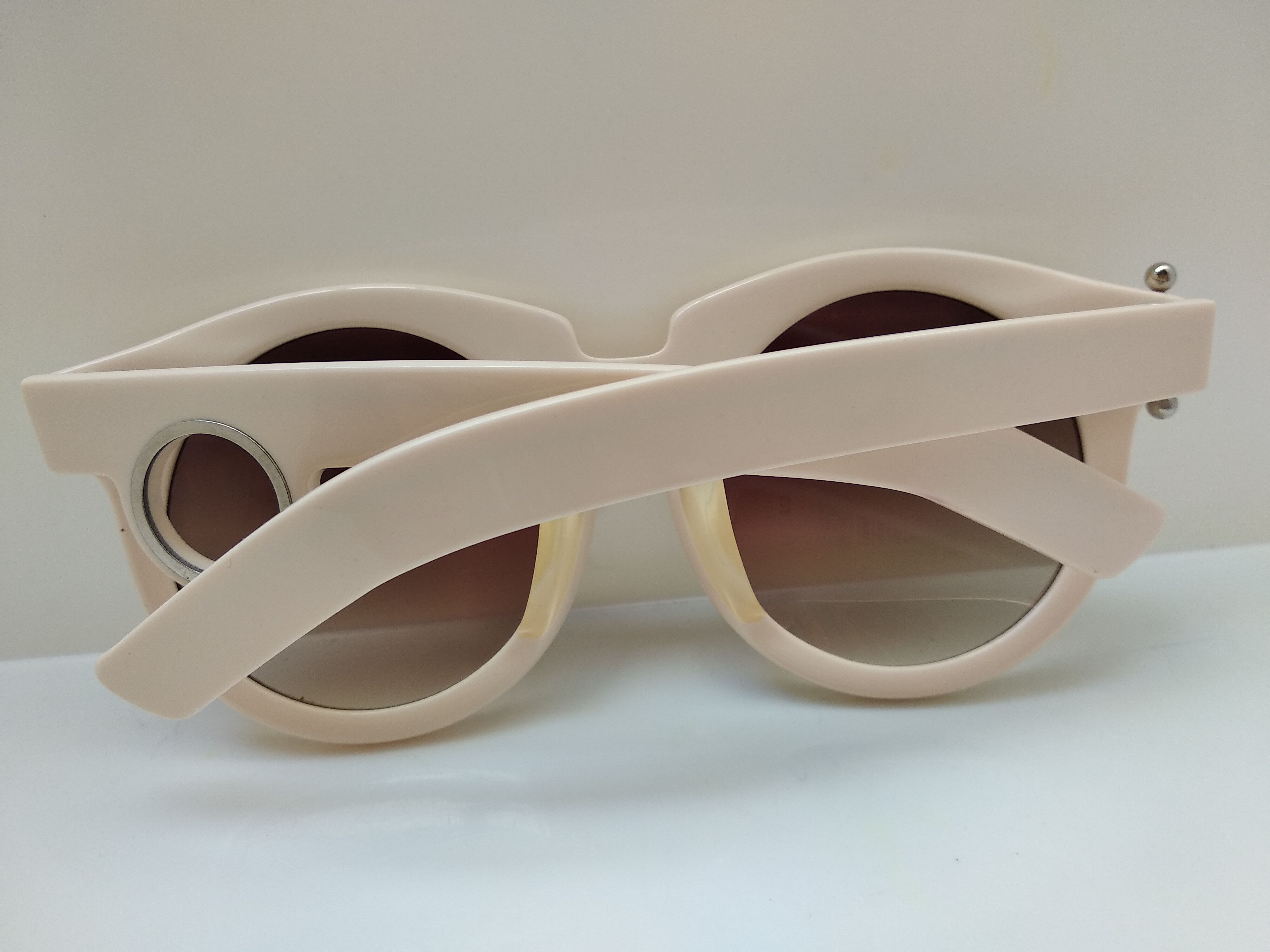 Grey Ant Grey Ant Ivory white Round Sunglasses Frame Size ONE SIZE - 10 Thumbnail