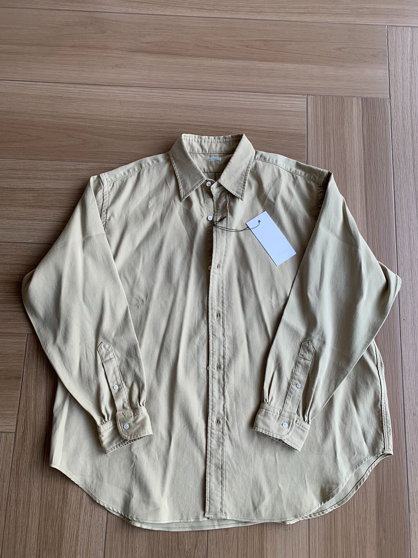 A.PRESSE A.PRESSE Double Weave Twill Regular Collar Shirt Size US L / EU 52-54 / 3 - 1 Thumbnail