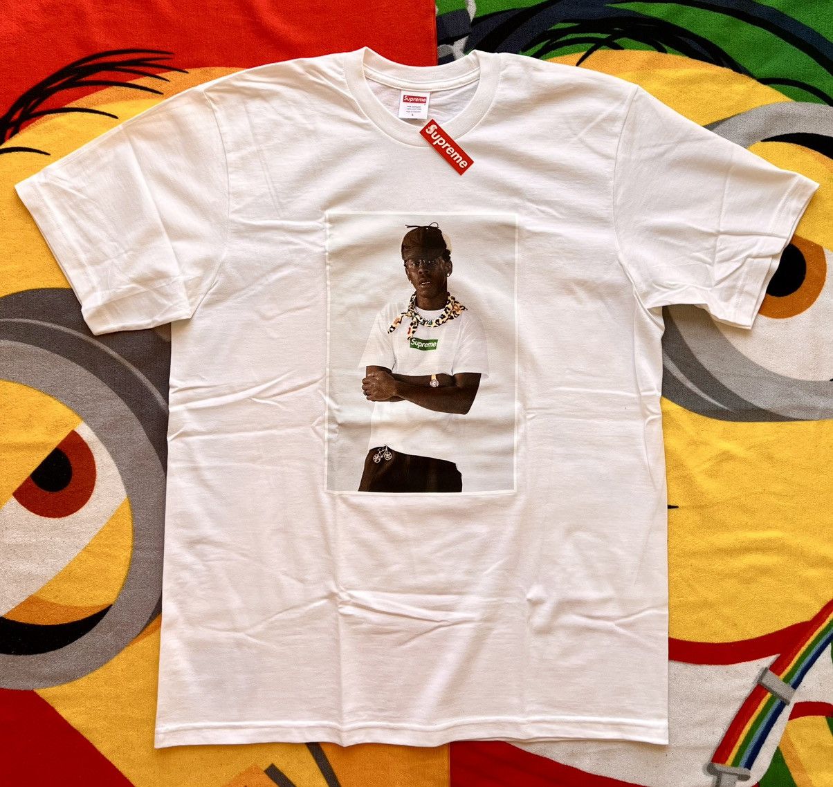 Supreme L Supreme Tyler the Creator Photo Tee White t-shirt rap merc Size US L / EU 52-54 / 3 - 25 Thumbnail