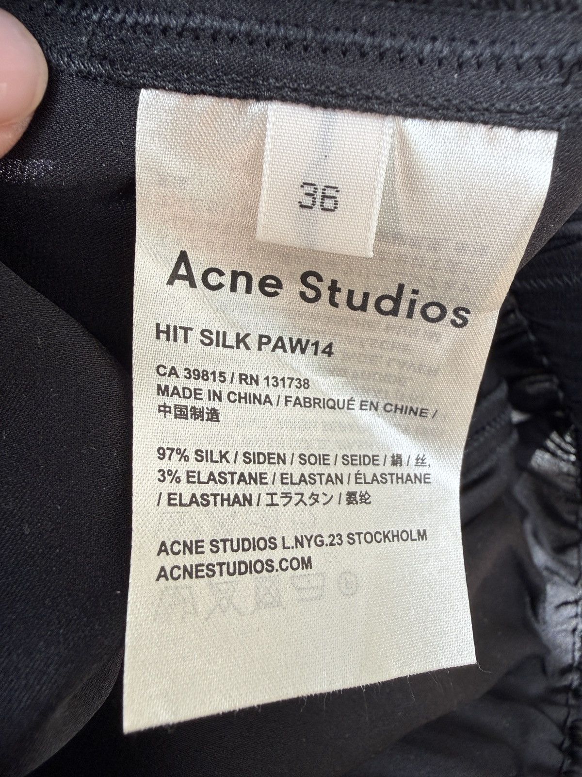 Acne Studios Acne Studios silk pants size 36 Size 27" / US 4 / IT 40 - 7 Thumbnail
