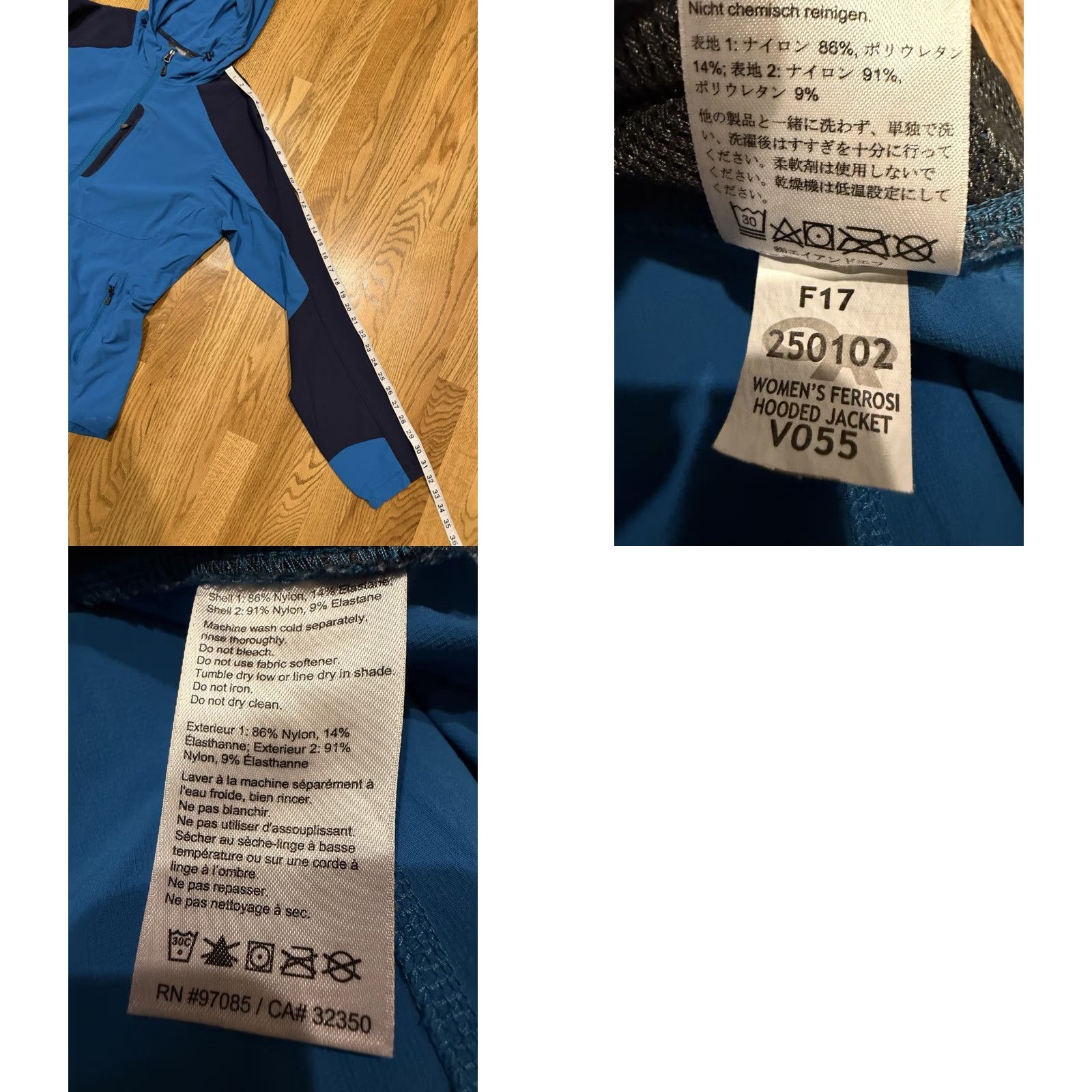 Outdoor Research Outdoor Research Jacket Womens XL Blue Ferrosi Hooded Women Size Full Zip Pockets Size XL / US 12-14 / IT 48-50 - 8 Thumbnail