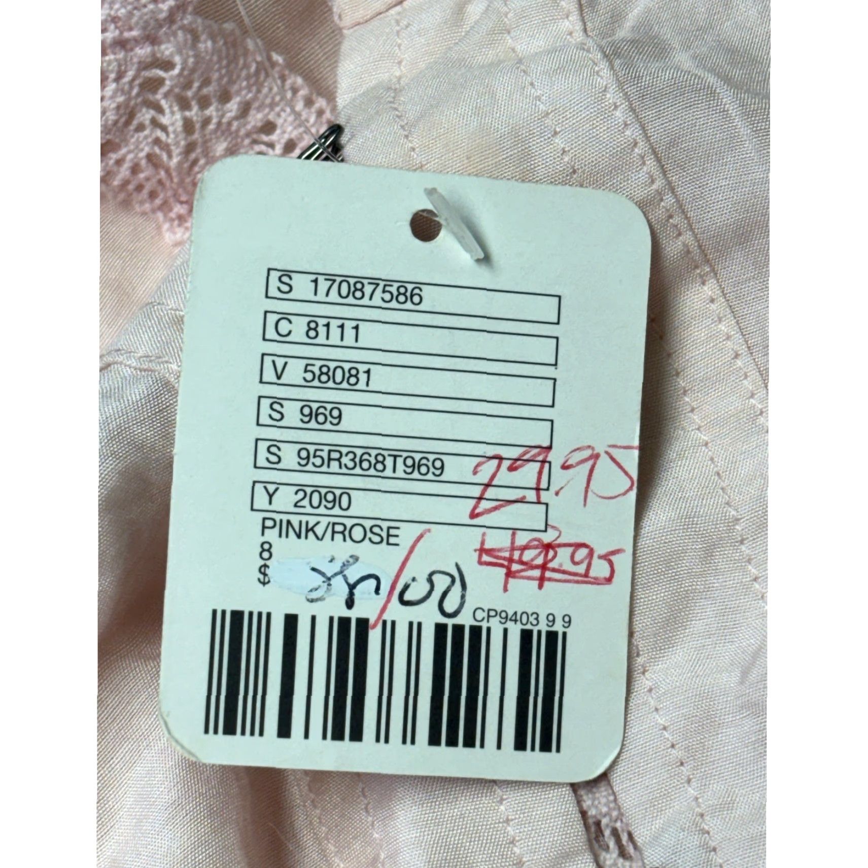 Free People NWT Free People Pink Rose Tunic Top Lace Trim Layered Silk Blend Crochet 3/4 Sleeve Womens Size 8 Size M / US 6-8 / IT 42-44 - 3 Thumbnail