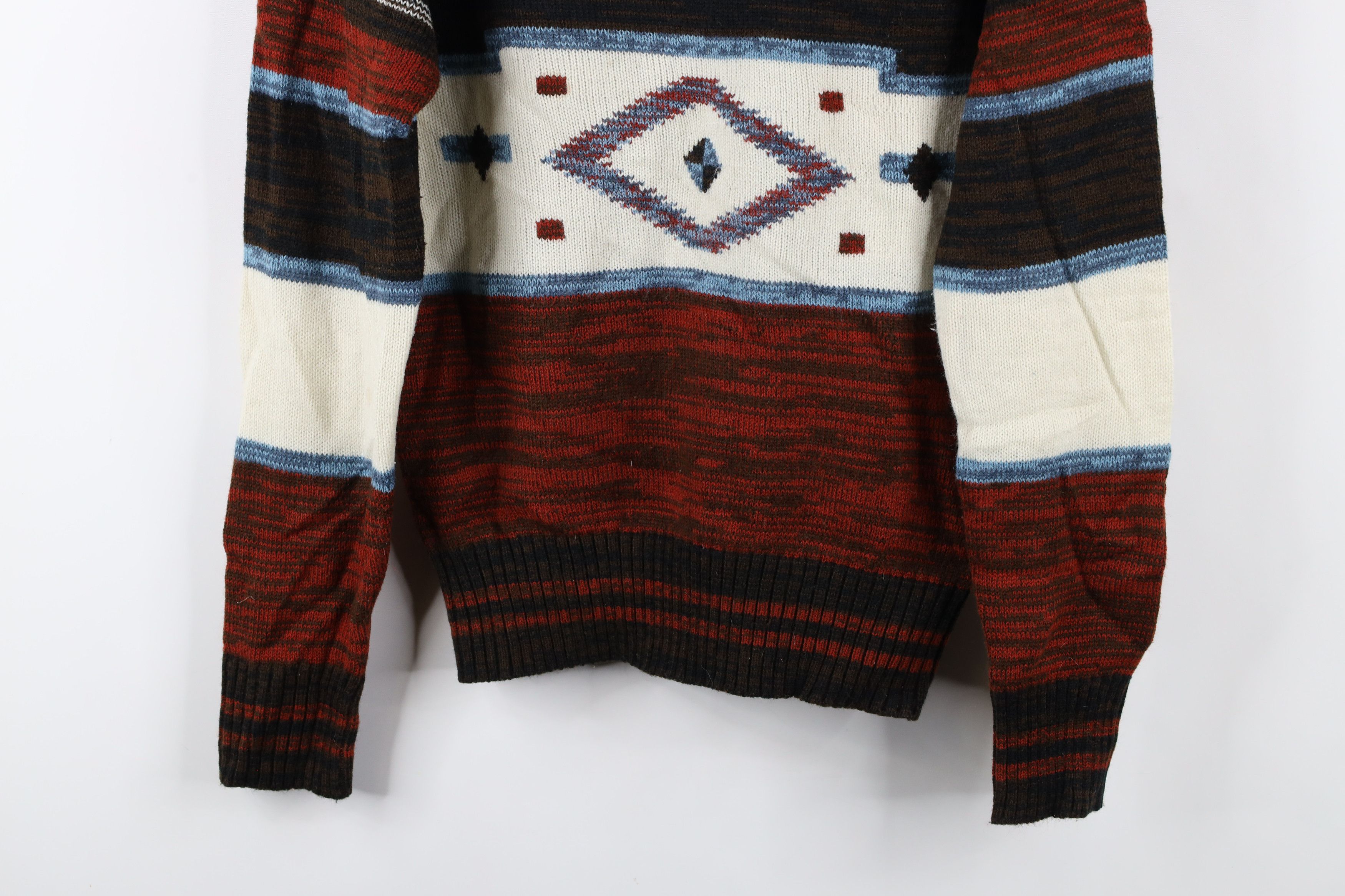 Vintage Vintage 70s Streetwear Southwestern Knit Crewneck Sweater Size M / US 6-8 / IT 42-44 - 3 Thumbnail