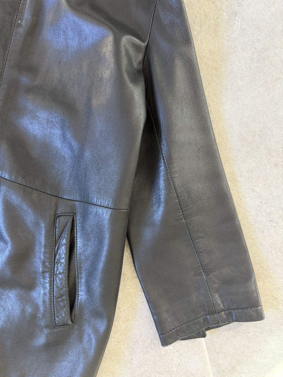 Prada Prada Leather Coat Size US M / EU 48-50 / 2 - 7 Thumbnail