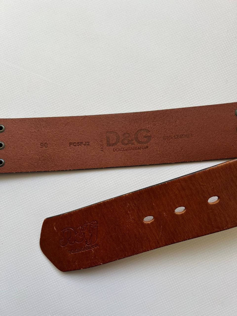 Dolce & Gabbana Dolce Gabbana D&G studded rivets ring leather belt punk Size ONE SIZE - 6 Thumbnail