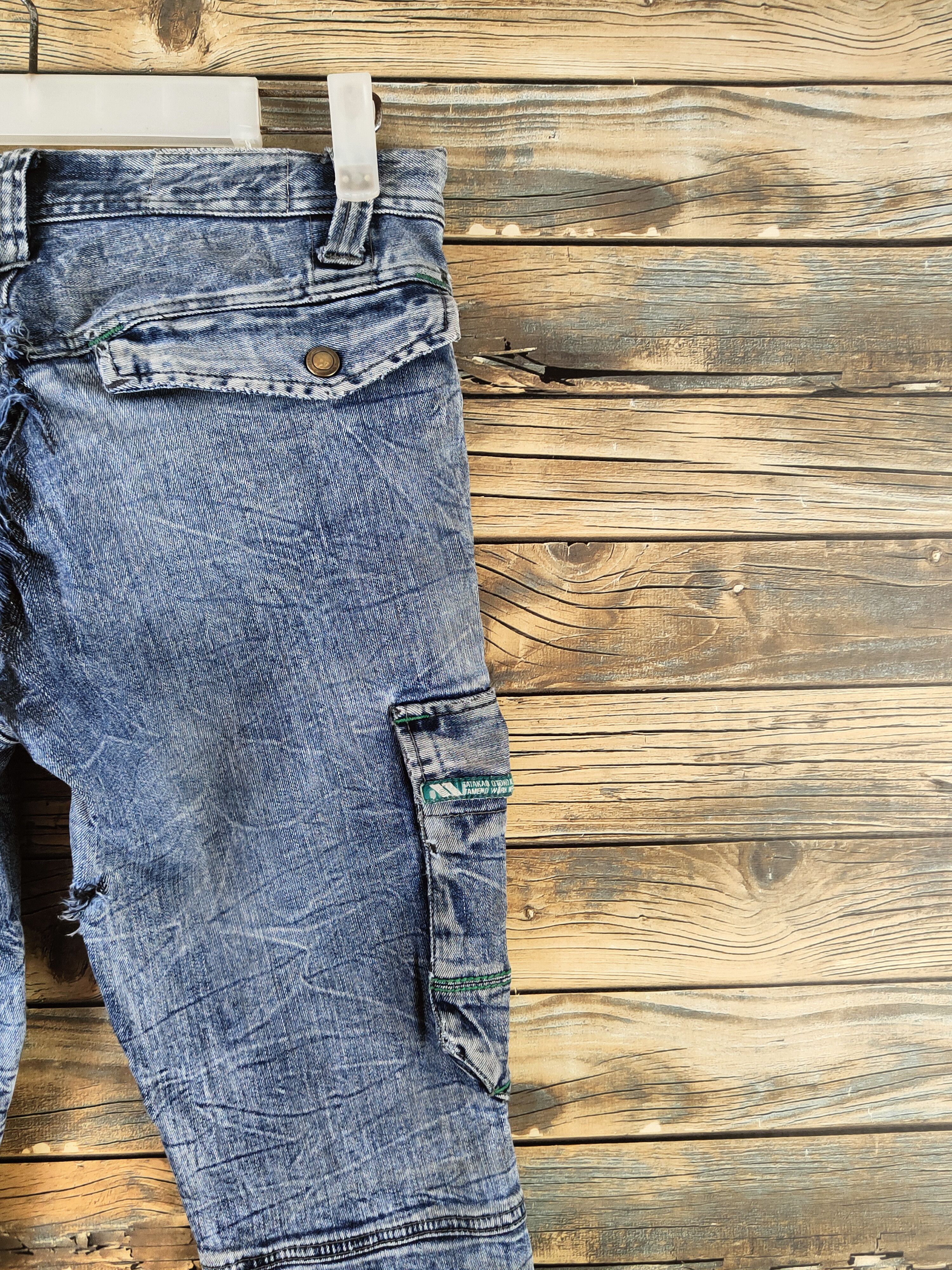 Japanese Brand D Torachi Blue Distressed Ripped Jeans #S2914 Size US 28 / EU 44 - 13 Thumbnail