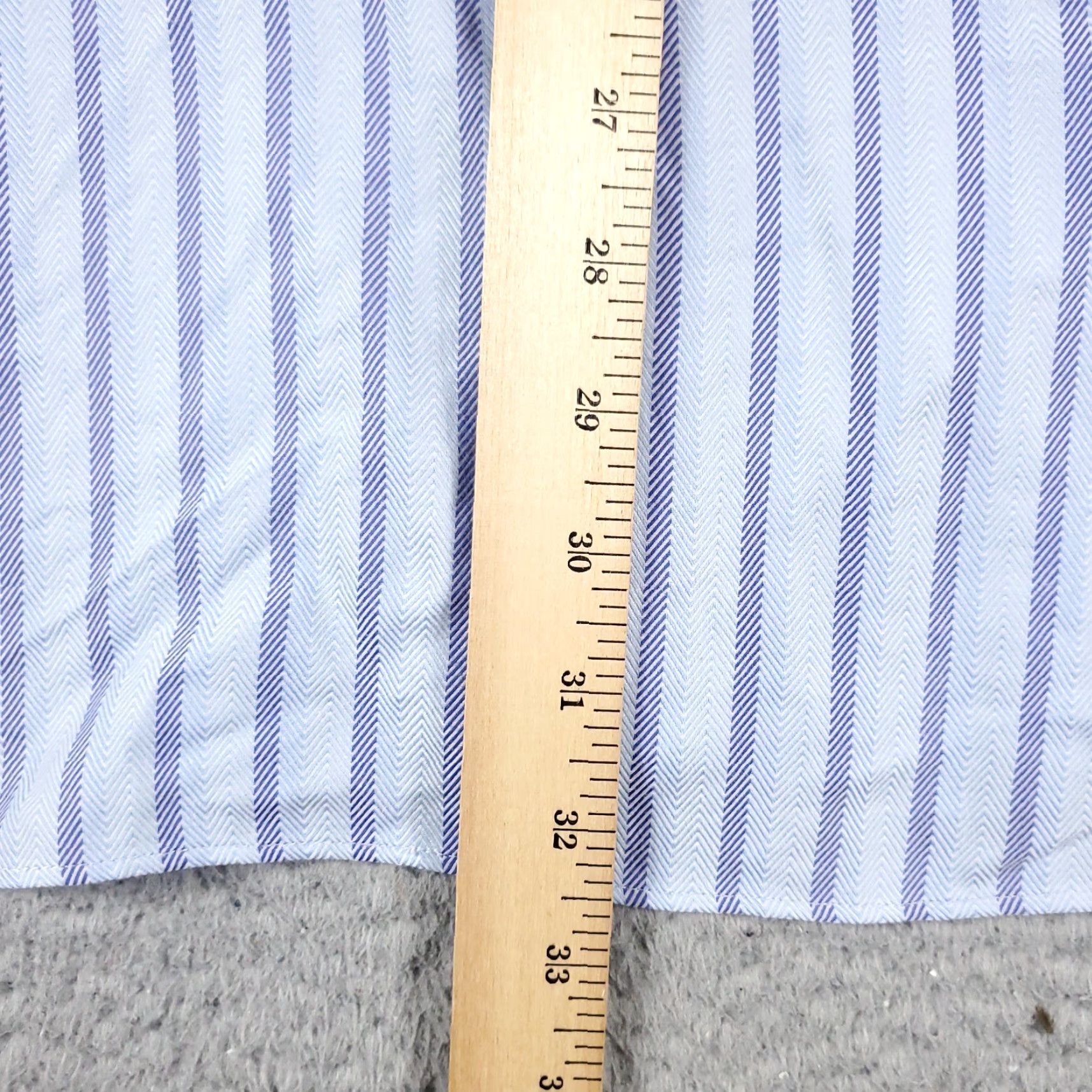 Tommy Hilfiger Tommy Hilfiger Casual Button-Up Shirt Mens 2XL Blue Striped Long Sleeve Preppy Size US XXL / EU 58 / 5 - 4 Thumbnail