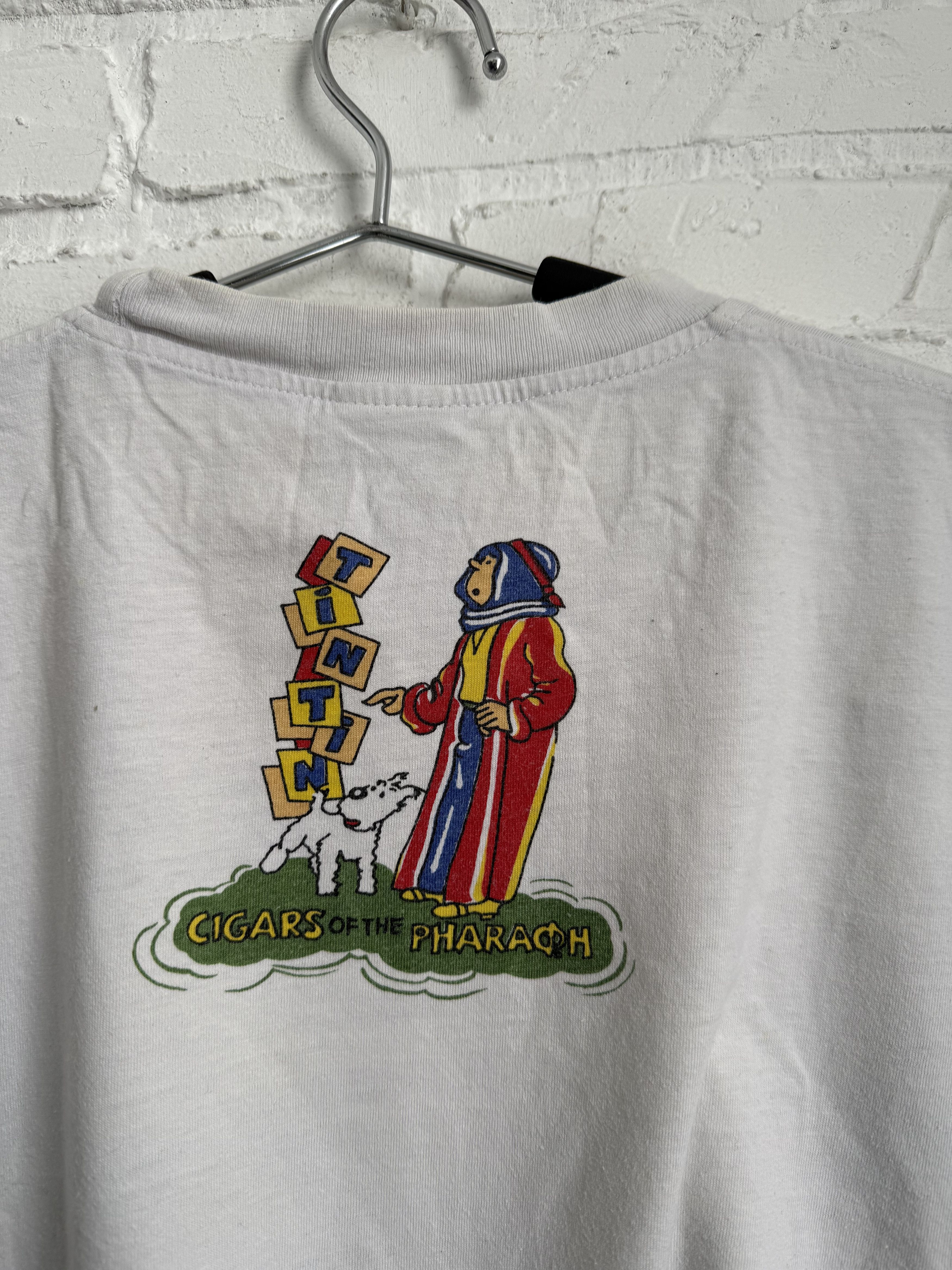 Cartoon Network Vintage 80s of Tintin Cigars of the Pharaoh t-shirt Size US L / EU 52-54 / 3 - 10 Thumbnail