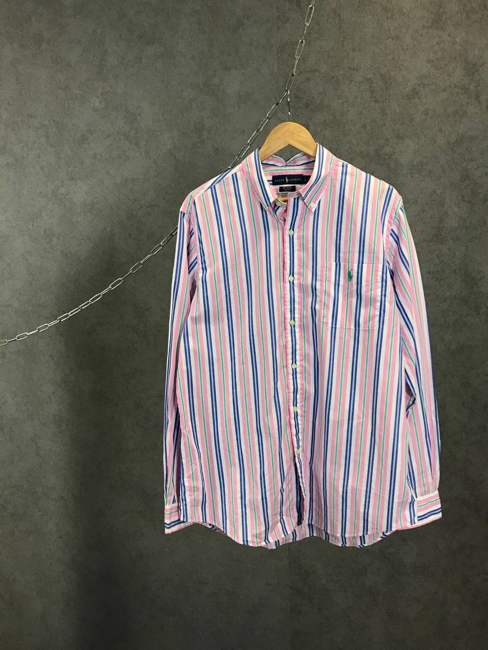 Polo Ralph Lauren Polo Ralph Lauren designer logo striped shirt Size US L / EU 52-54 / 3 - 1 Thumbnail