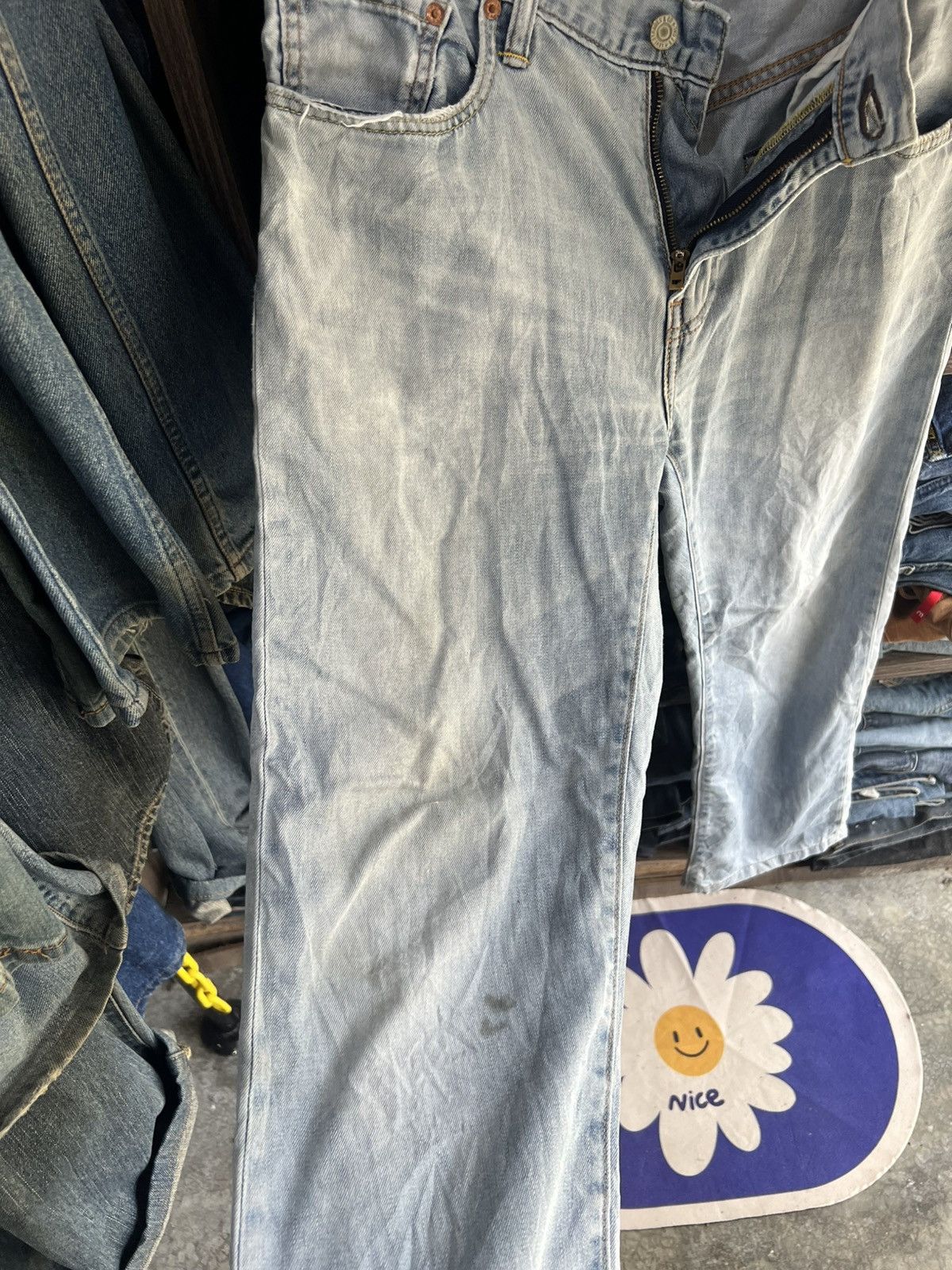 Levi's 🔥Vintage Levis 502 Distressed Denim Size US 35 - 11 Thumbnail