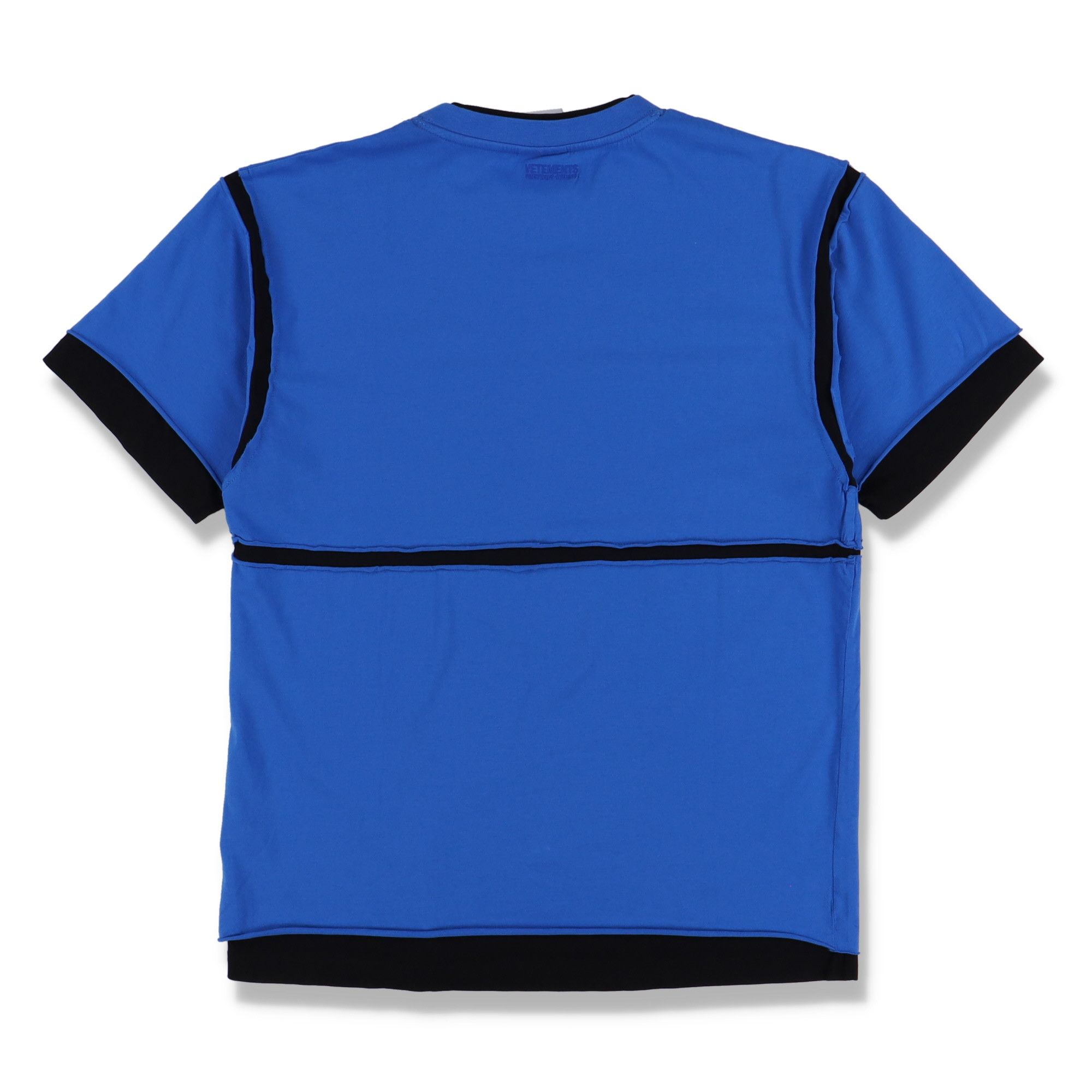 Vetements Blue Company Slogan Logo Patchwork T-Shirt Size M / US 6-8 / IT 42-44 - 8 Thumbnail