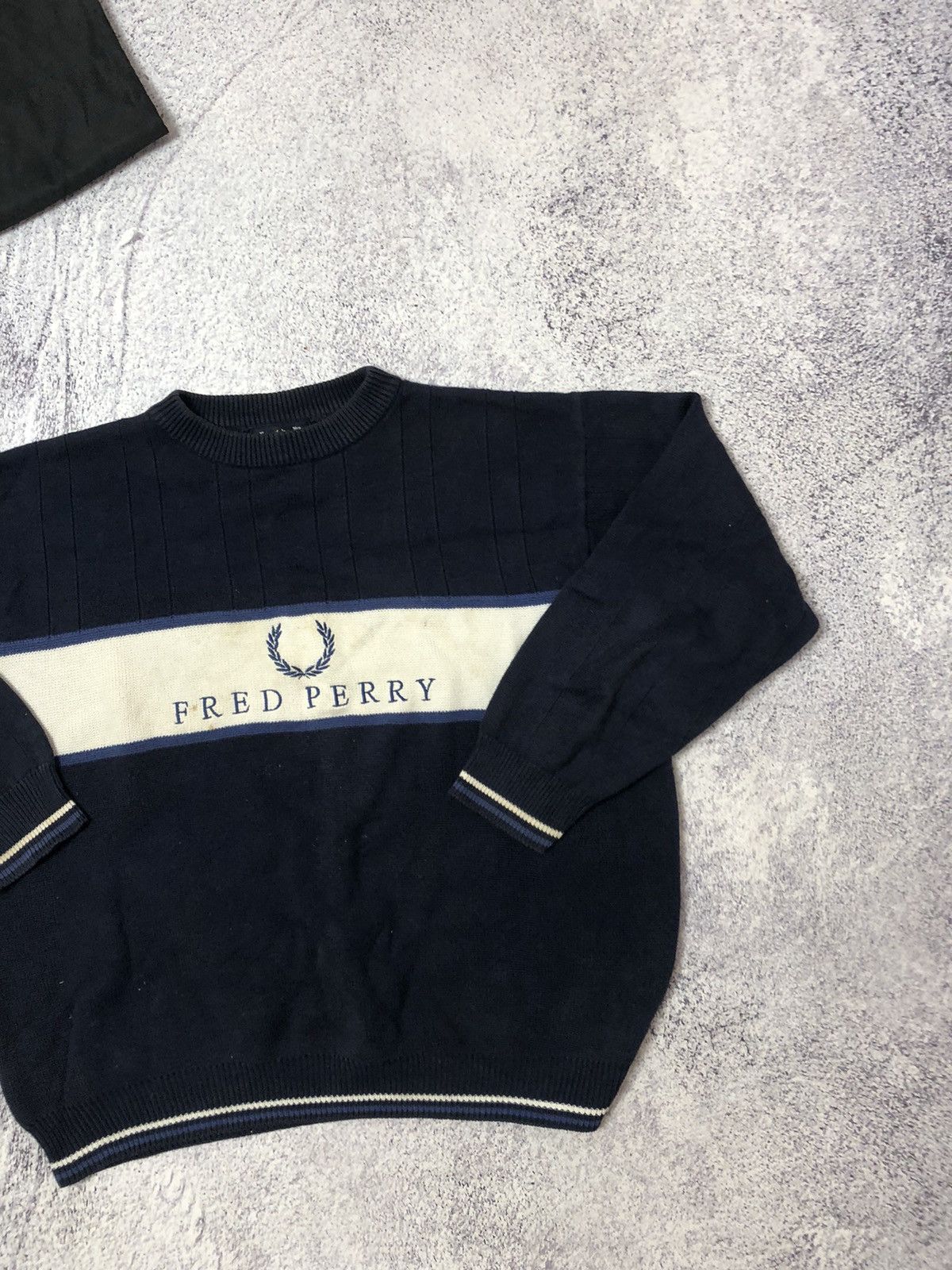 Fred Perry × Vintage Vintage sweater Fred Perry size Xl Size US XL / EU 56 / 4 - 2 Thumbnail