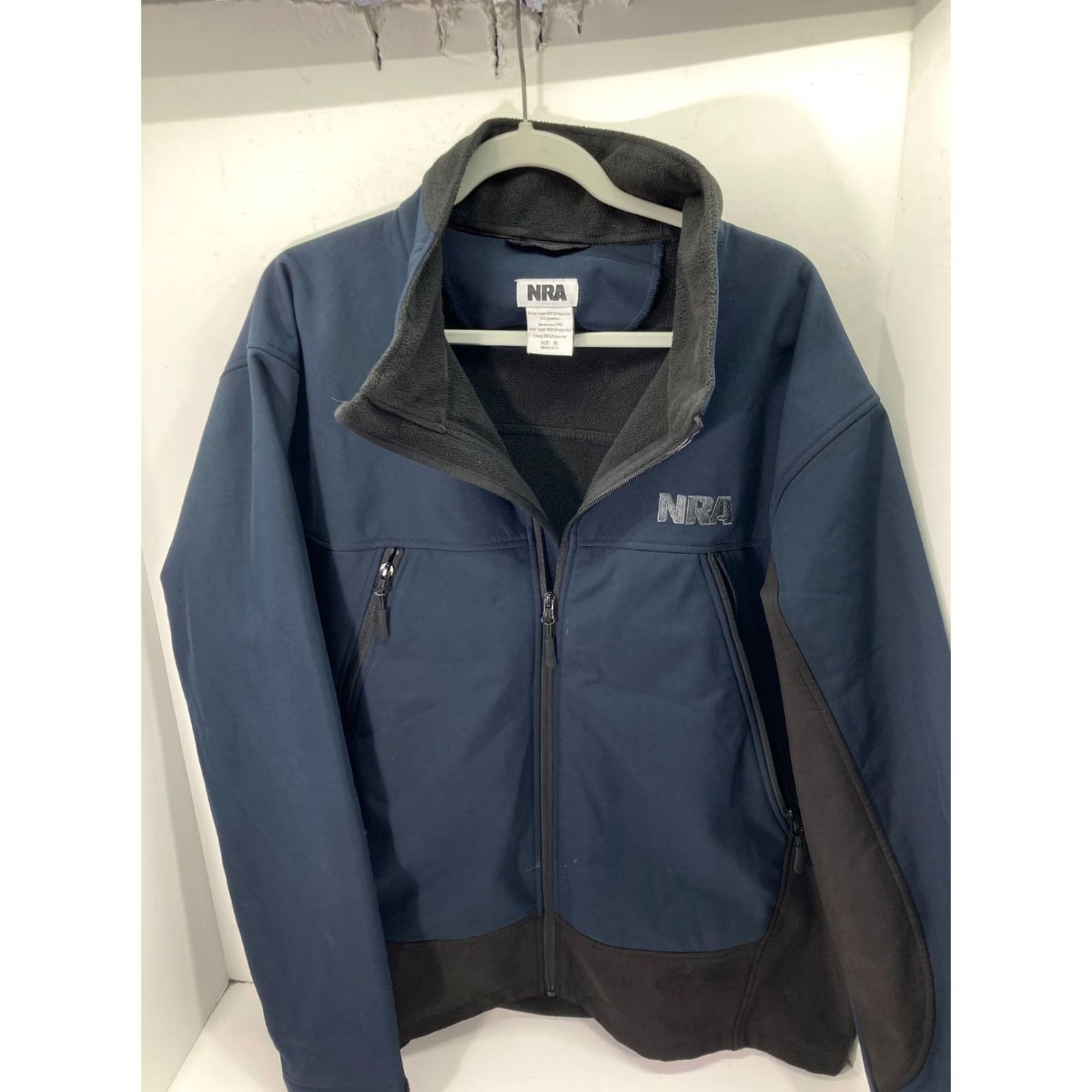Vintage NRA Full Zip Work Jacket Mens XL Blue Soft Shell Jacket Size US XL / EU 56 / 4 - 3 Thumbnail