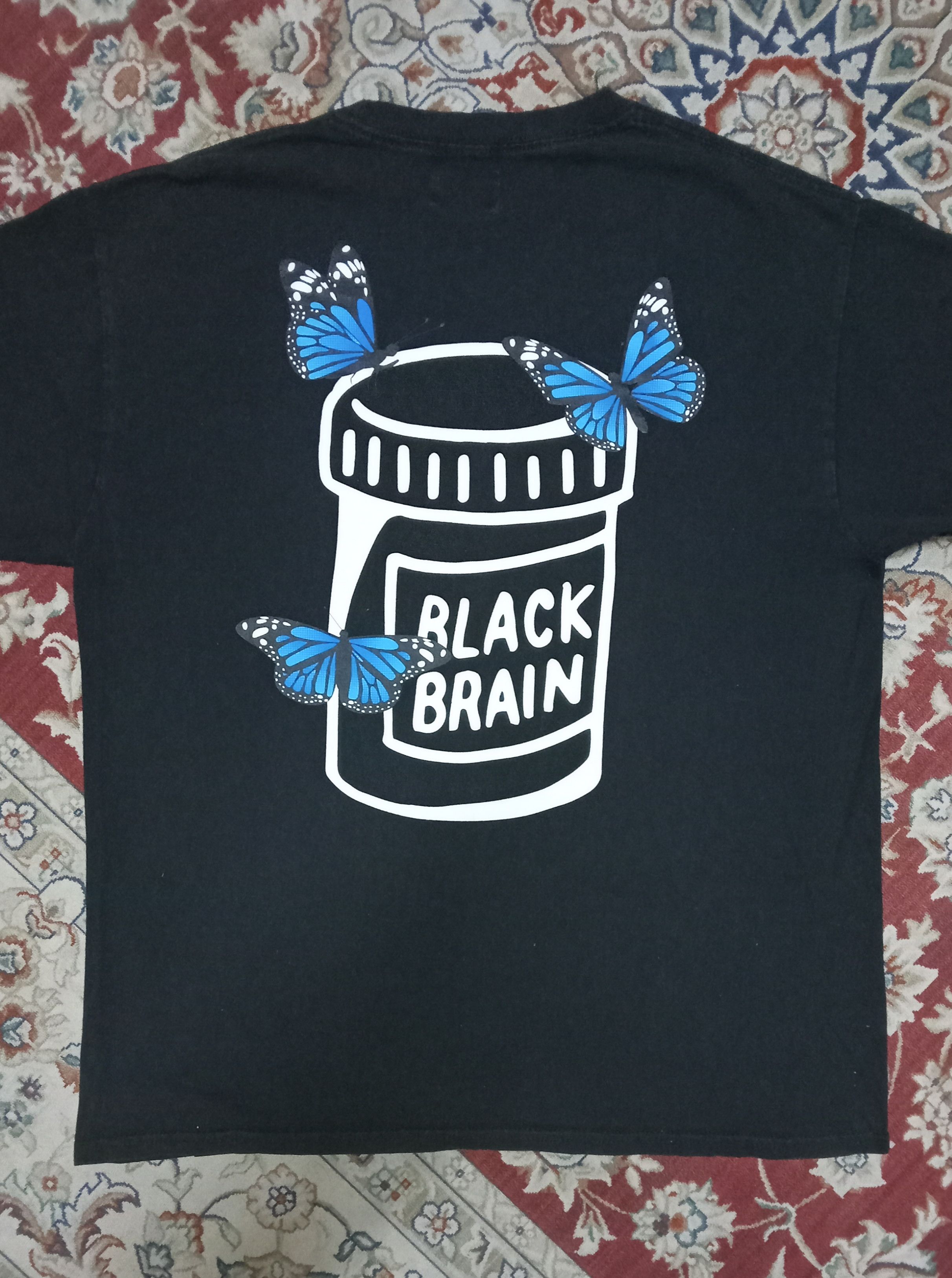 Japanese Brand Black Brain Long Sleeves T Shirt Size US L / EU 52-54 / 3 - 2 Thumbnail
