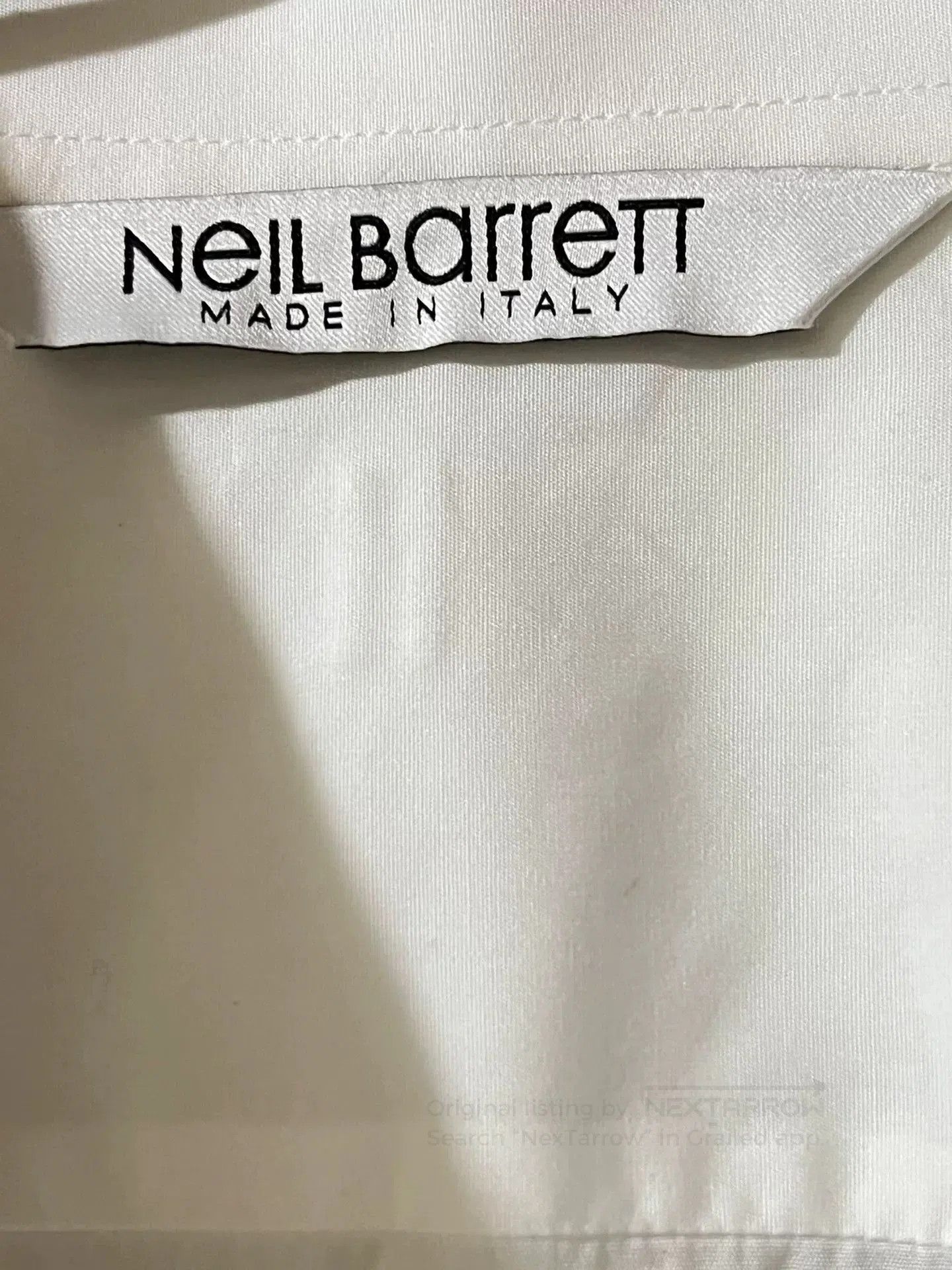 Neil Barrett Neil Barrett Men's White Shirt. Size US M / EU 48-50 / 2 - 2 Thumbnail