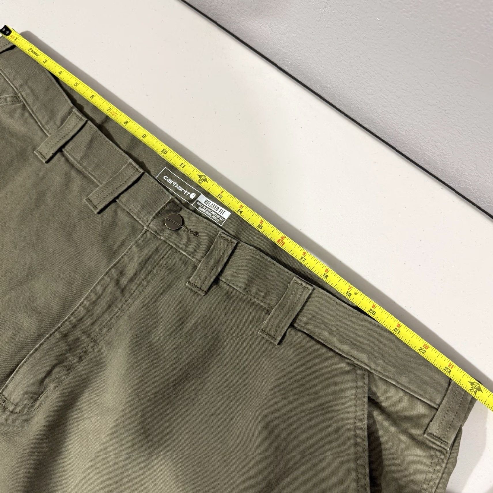 Carhartt Carhartt Pants Mens 48x30 Washed Duck Work Relaxed Fit Pant Green Workwear B324 Pants Mens Size 48 Big & Tall Green Carpenter Vintage Size US 32 / EU 48 - 4 Thumbnail