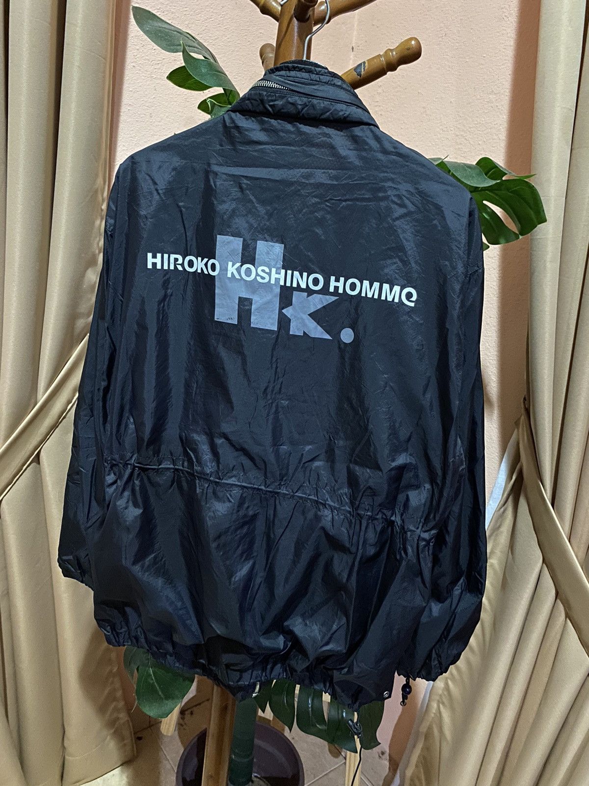 Hiroko Koshino Homme Vintage Hiroko Koshino Homme Black Nylon Jacket – Minimalist Size US M / EU 48-50 / 2 - 2 Thumbnail