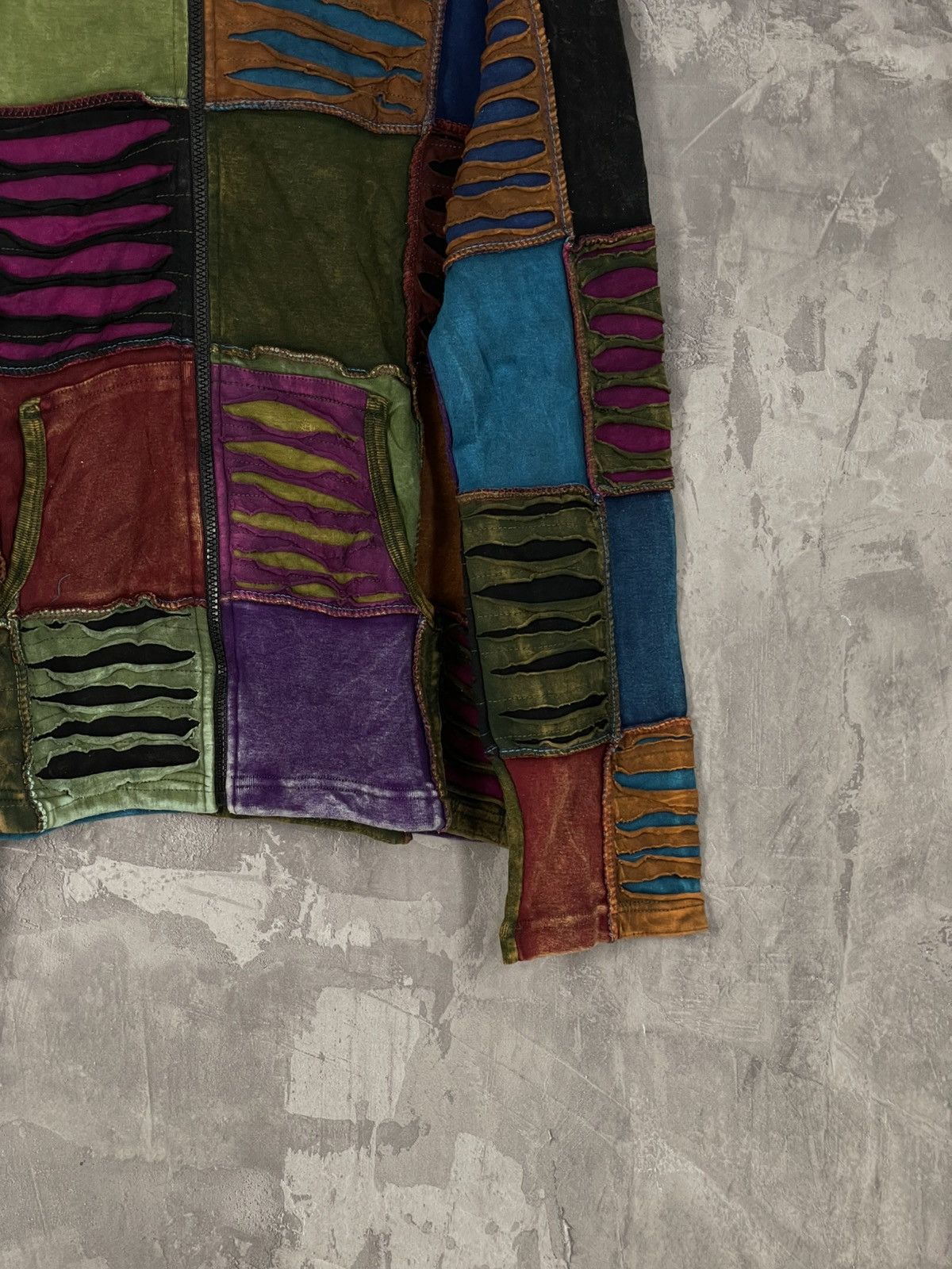 Japanese Brand Y2K Nepal Fantasy Zip Up Hoodie Patchwork vintage 90s native Size M / US 6-8 / IT 42-44 - 6 Thumbnail