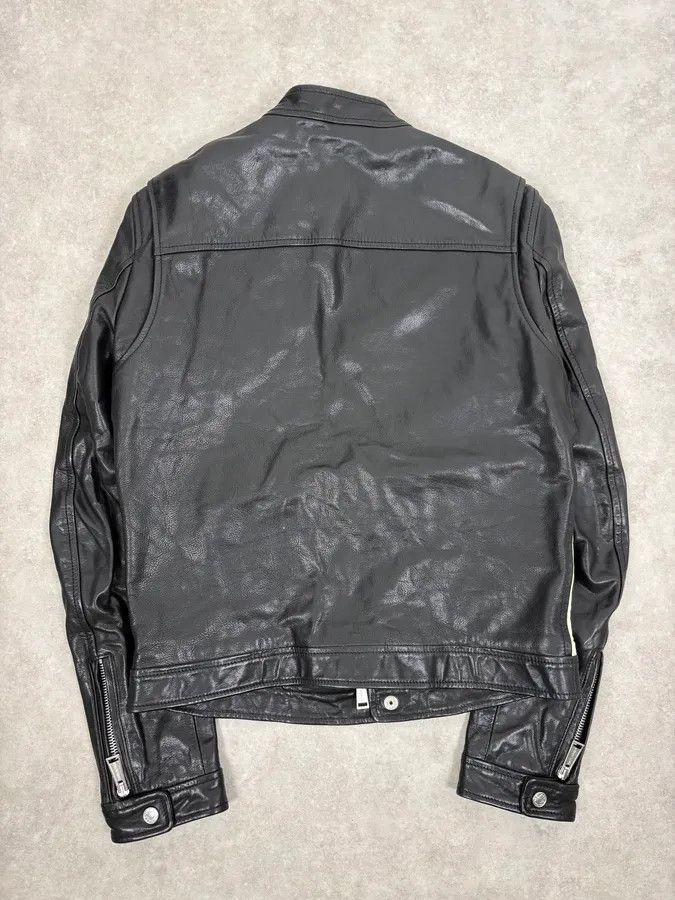 Dsquared2 AW2013 Dsquared2 Black & Beige Biker Leather Jacket Size US S / EU 44-46 / 1 - 6 Thumbnail