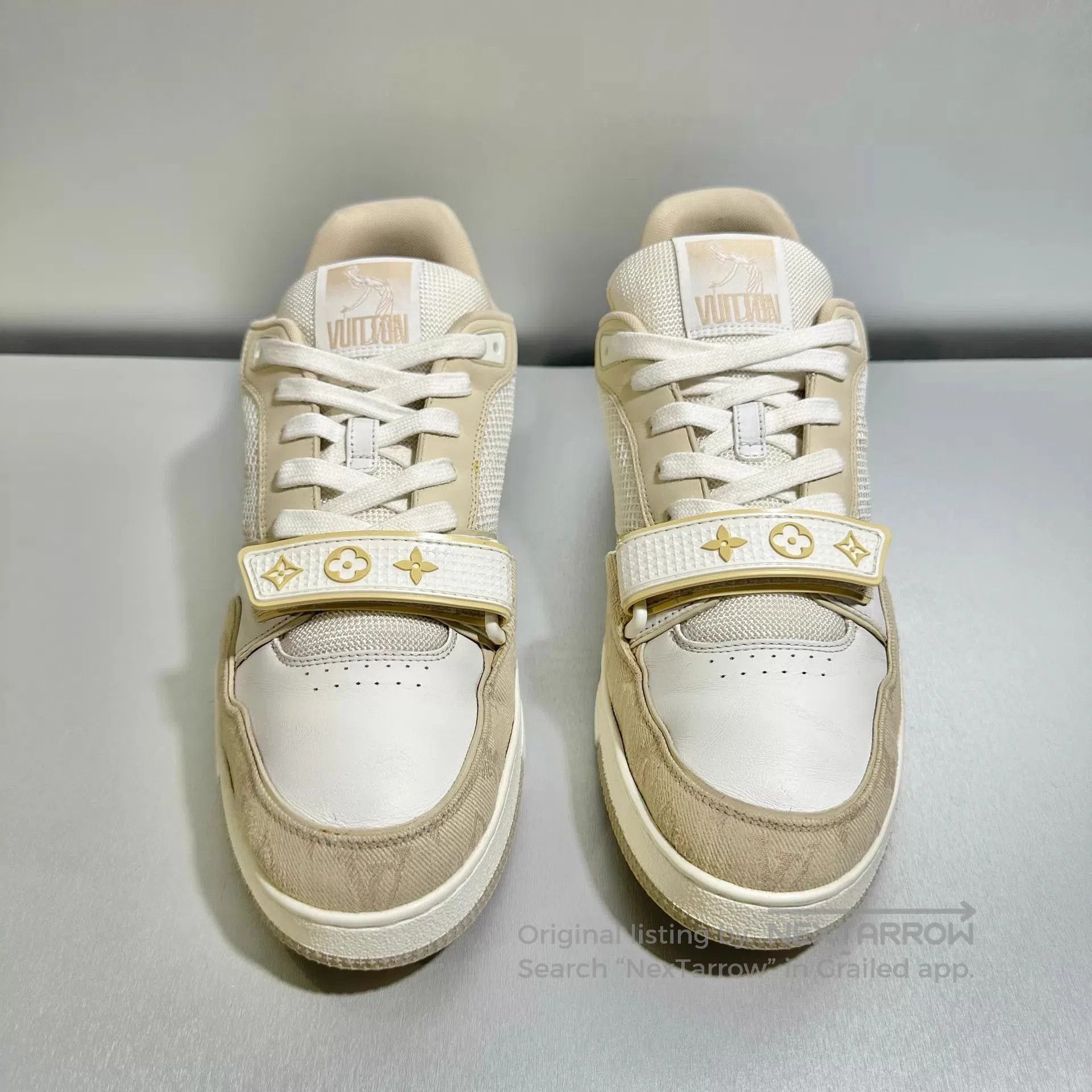 Louis Vuitton Beige Low-Top Sneakers Size 9. Size US 9 / EU 42 - 2 Thumbnail