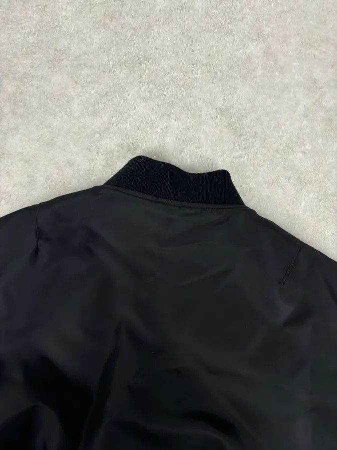 Moschino AW2018 Moschino Black Nylon Pinstriped Vest Bomber Jacket Size US L / EU 52-54 / 3 - 7 Thumbnail