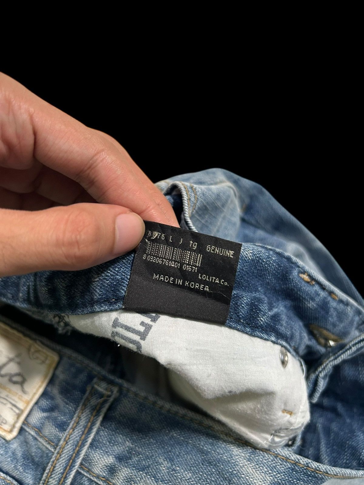 Japanese Brand × Kapital × Vintage Double Waist Lolita Japanese Punk Style Denim Jeans Size US 32 / EU 48 - 14 Thumbnail