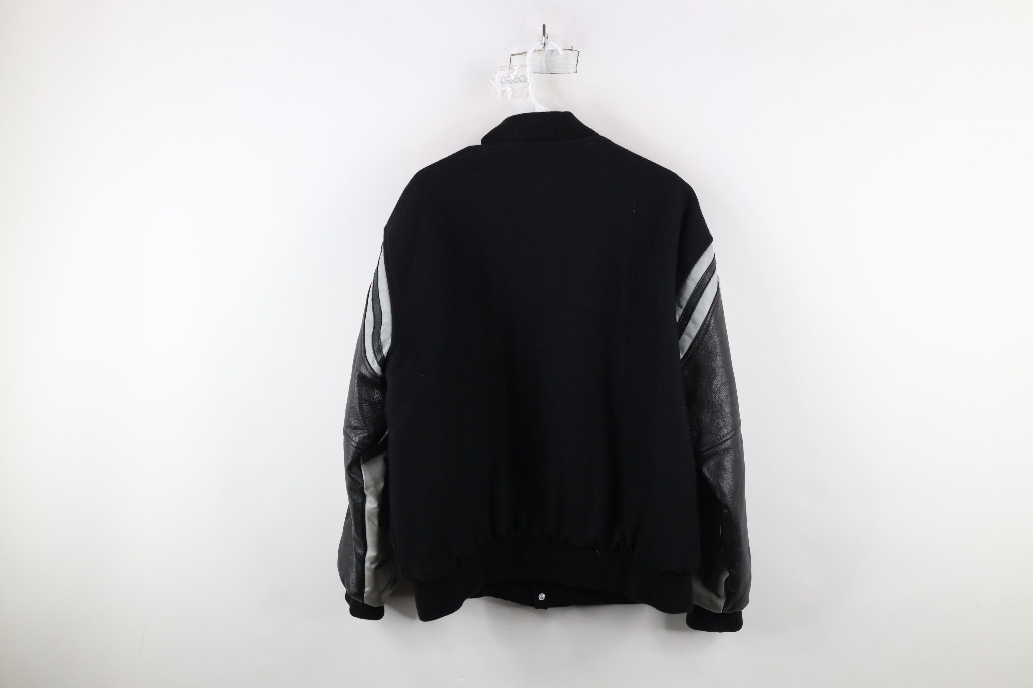 Vintage Vintage 90s United Auto Wool Leather Varsity Jacket USA Size US XL / EU 56 / 4 - 13 Thumbnail