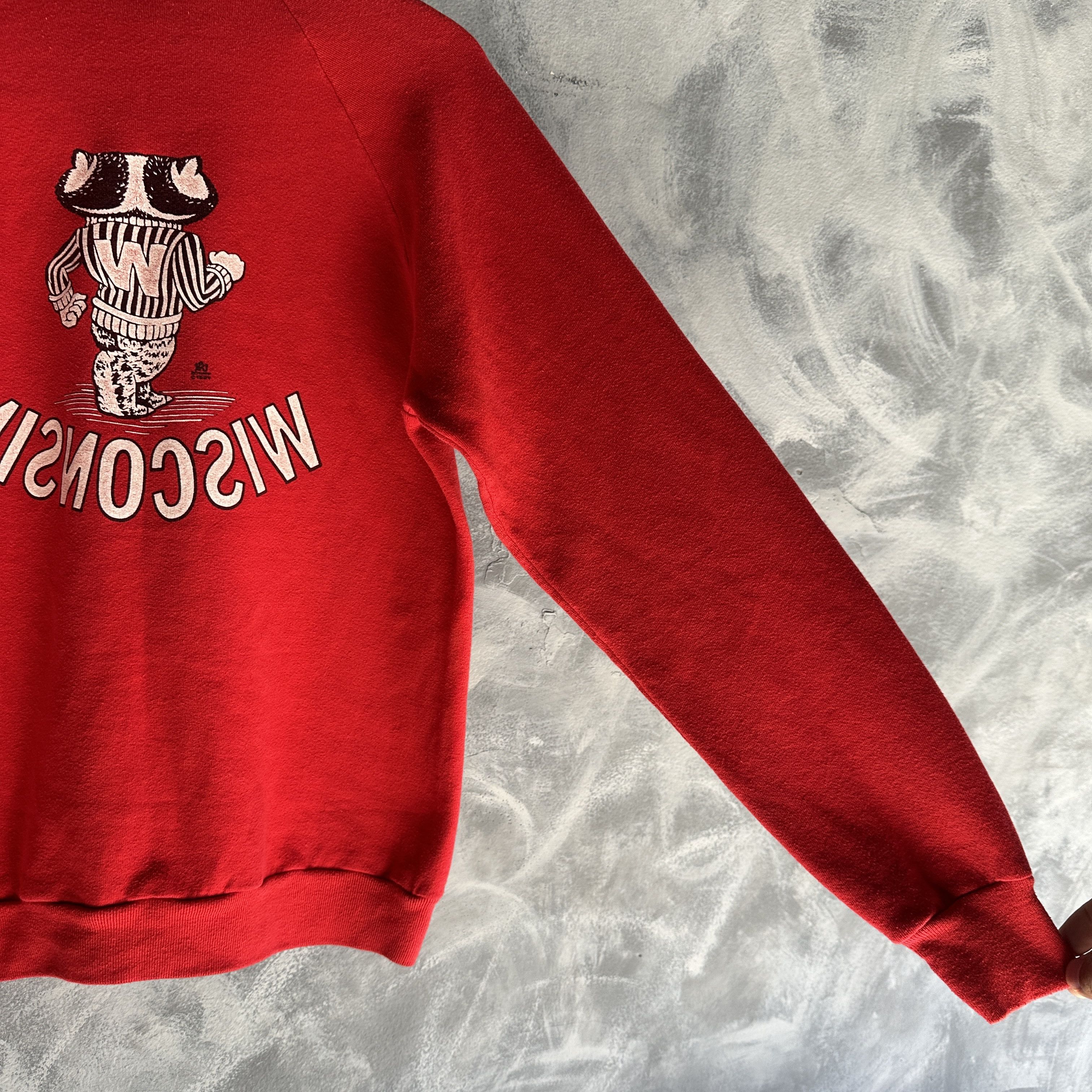 Other VINTAGE Wisconsin University Bucky Badger 2 Sided 80s Size US L / EU 52-54 / 3 - 10 Thumbnail