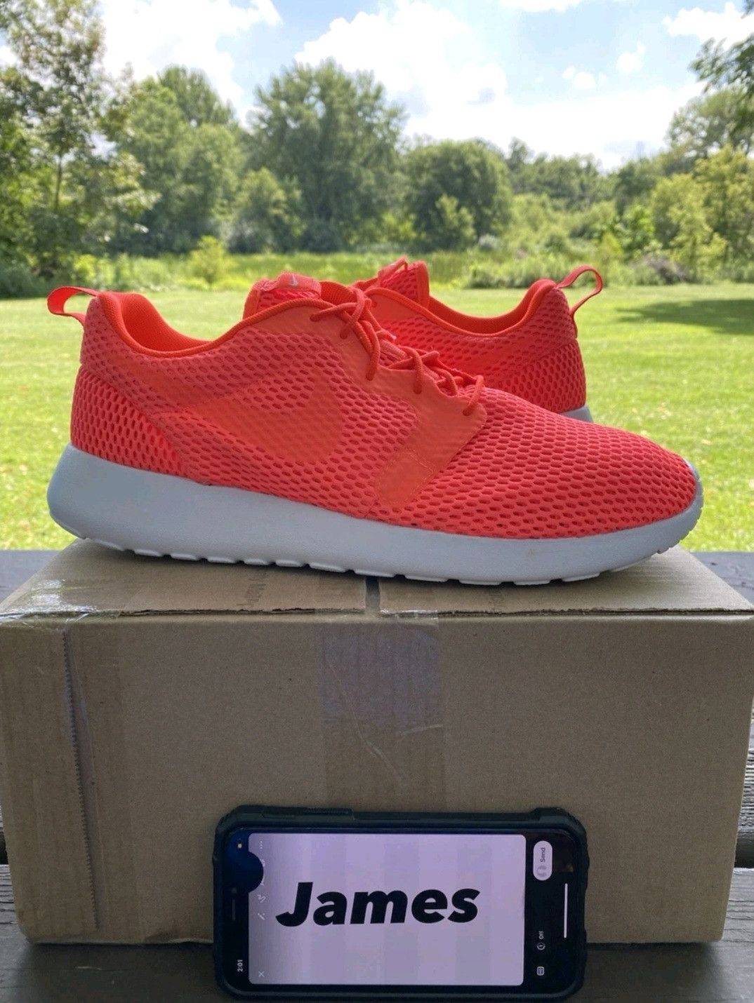 Nike VNDS Nike Roshe One Hyperfuse BR Orange Size 11 Men Size US 11 / EU 44 - 1 Thumbnail
