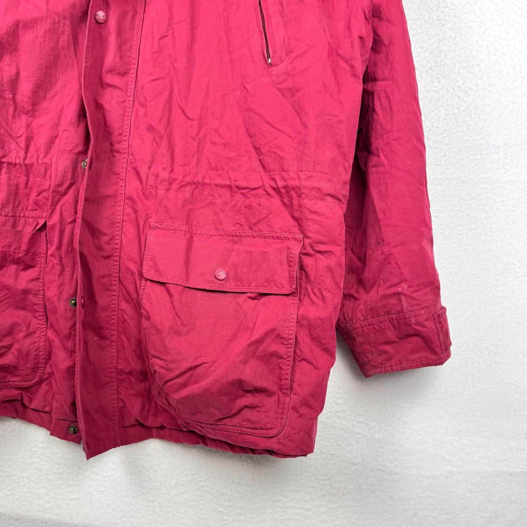 Vintage VINTAGE L.L. Bean Jacket Parka Hooded Wool Flannel Lined Red XL Mens 90s Size US XL / EU 56 / 4 - 3 Thumbnail