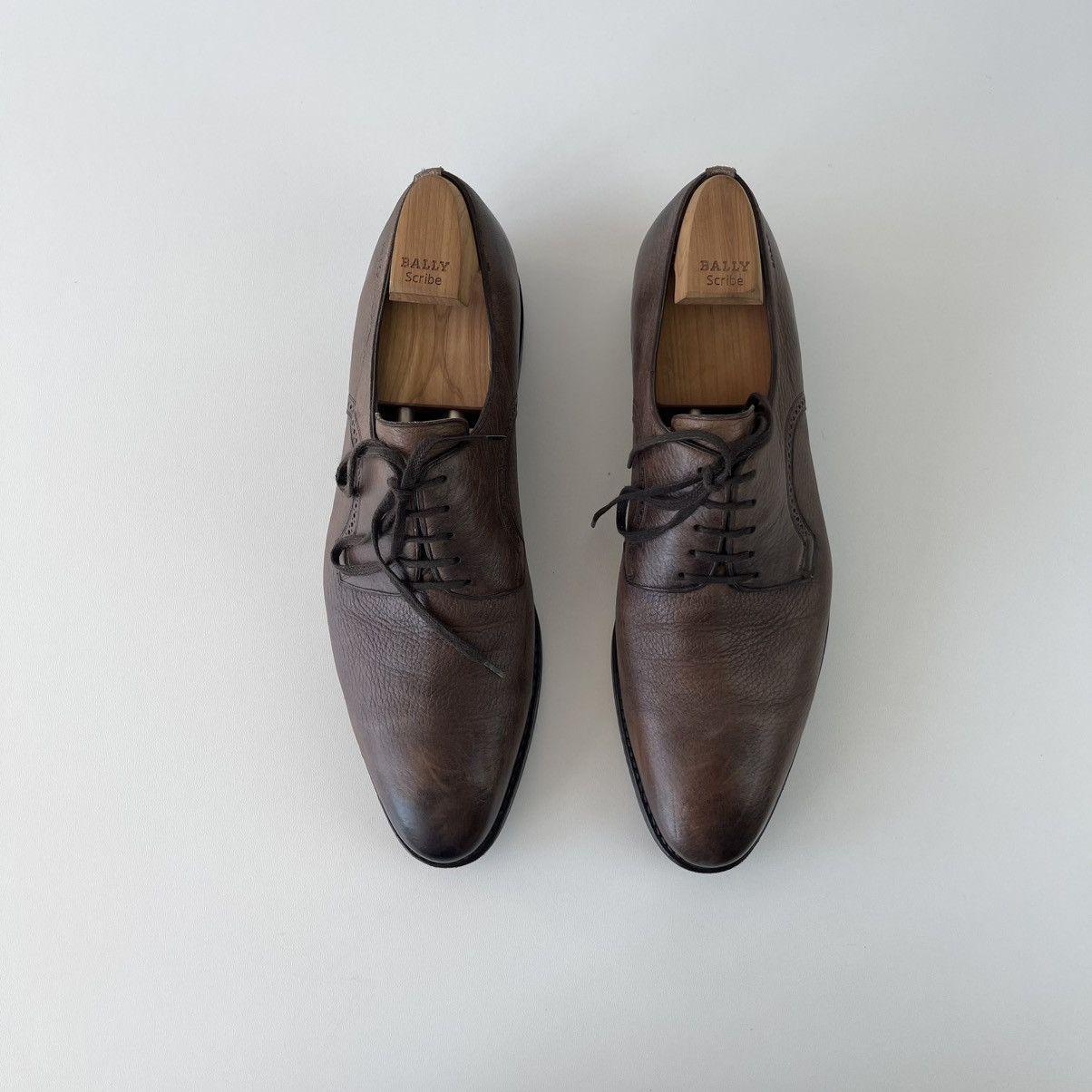 Bally Bally Derby Scribe Collection Scrivani-01 Leather Shoes Rare Size US 9.5 / EU 42-43 - 4 Thumbnail