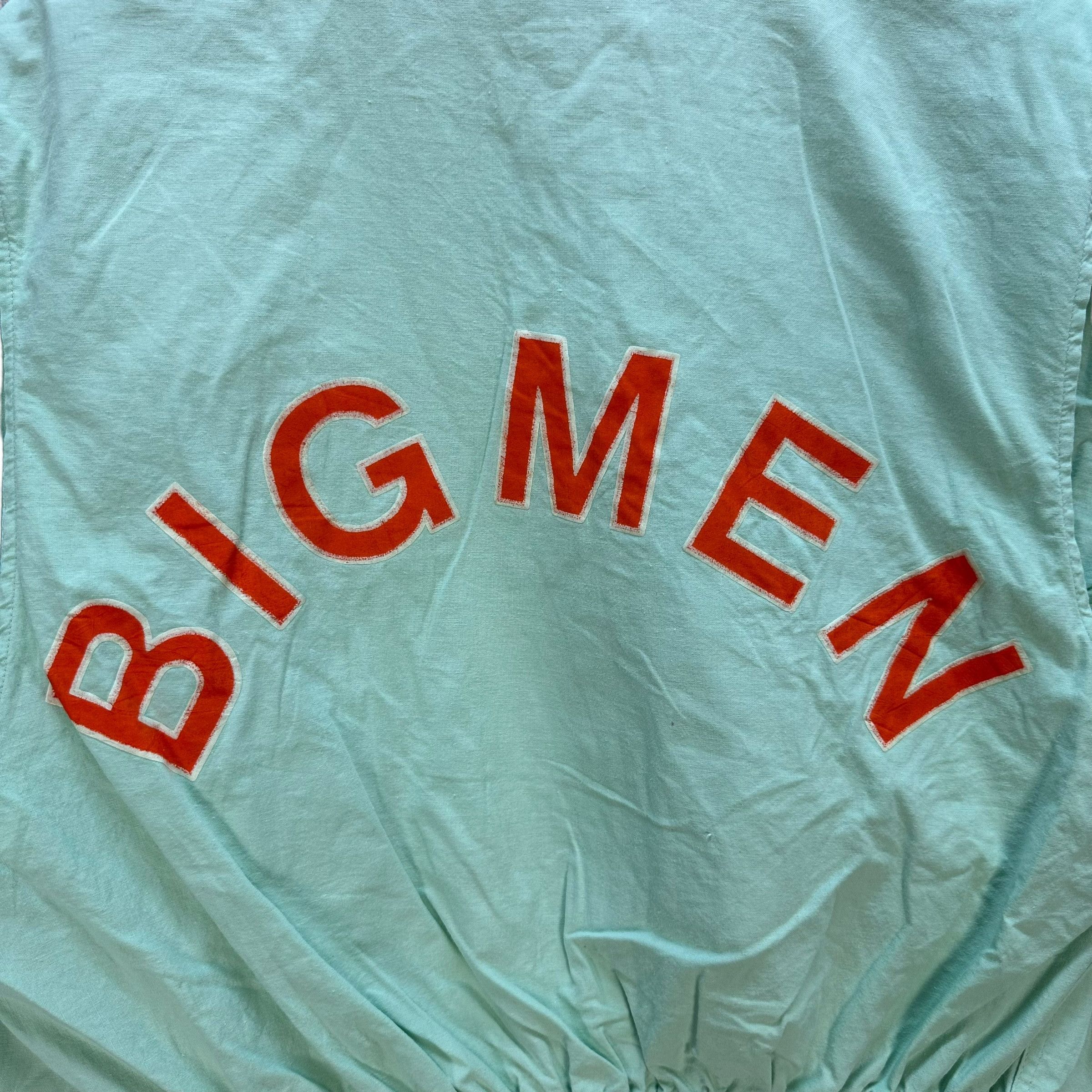 Japanese Brand BIGMEN Big Logo Mint Green Light Bomber Jacket #A39-0883 Size US L / EU 52-54 / 3 - 2 Thumbnail