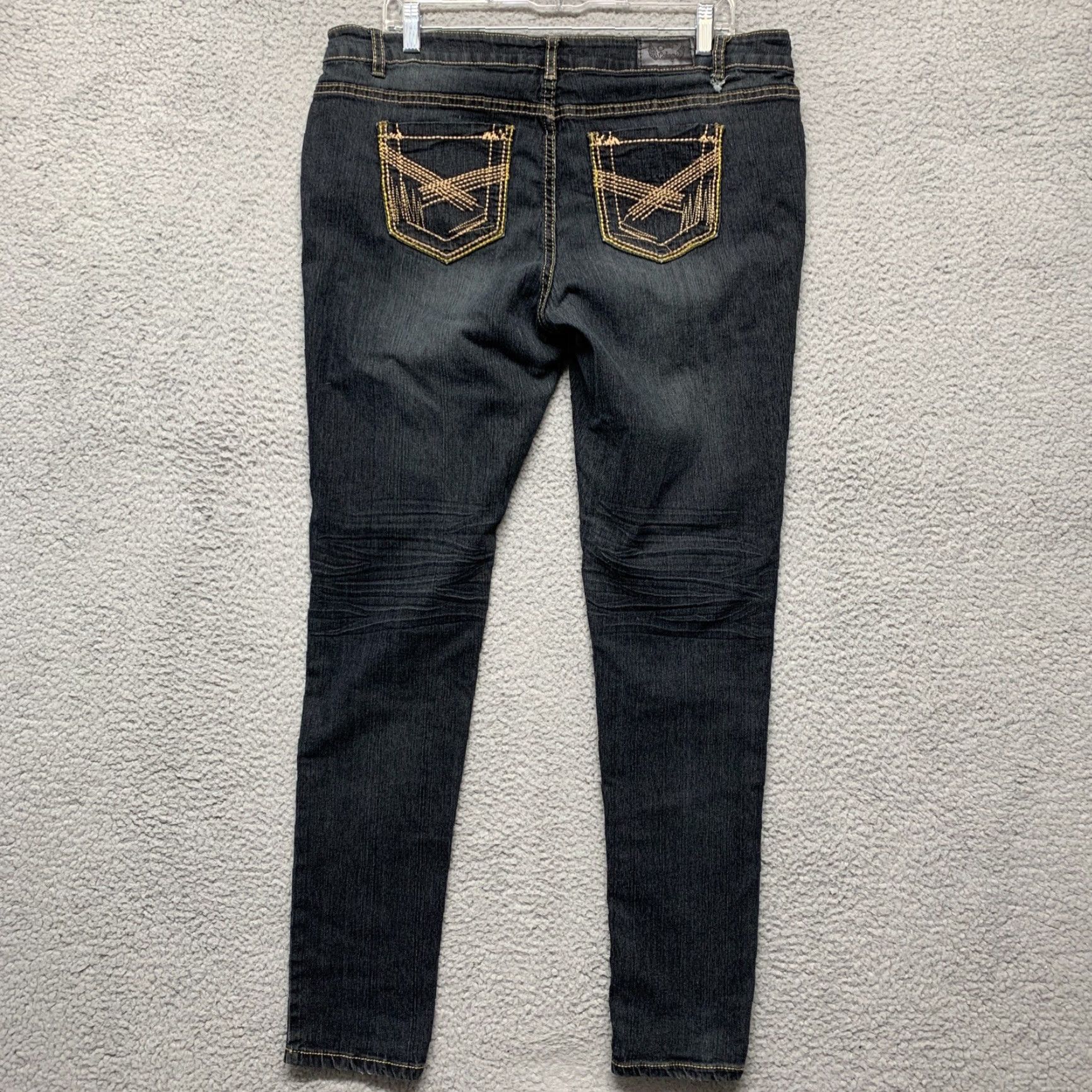 Vintage Jeans Colony Jeans Skinny Blue Dark Wash Cotton Blend Stretch 16 Regular Women’s Size 16 Size 38" / US 16 / IT 52 - 4 Thumbnail