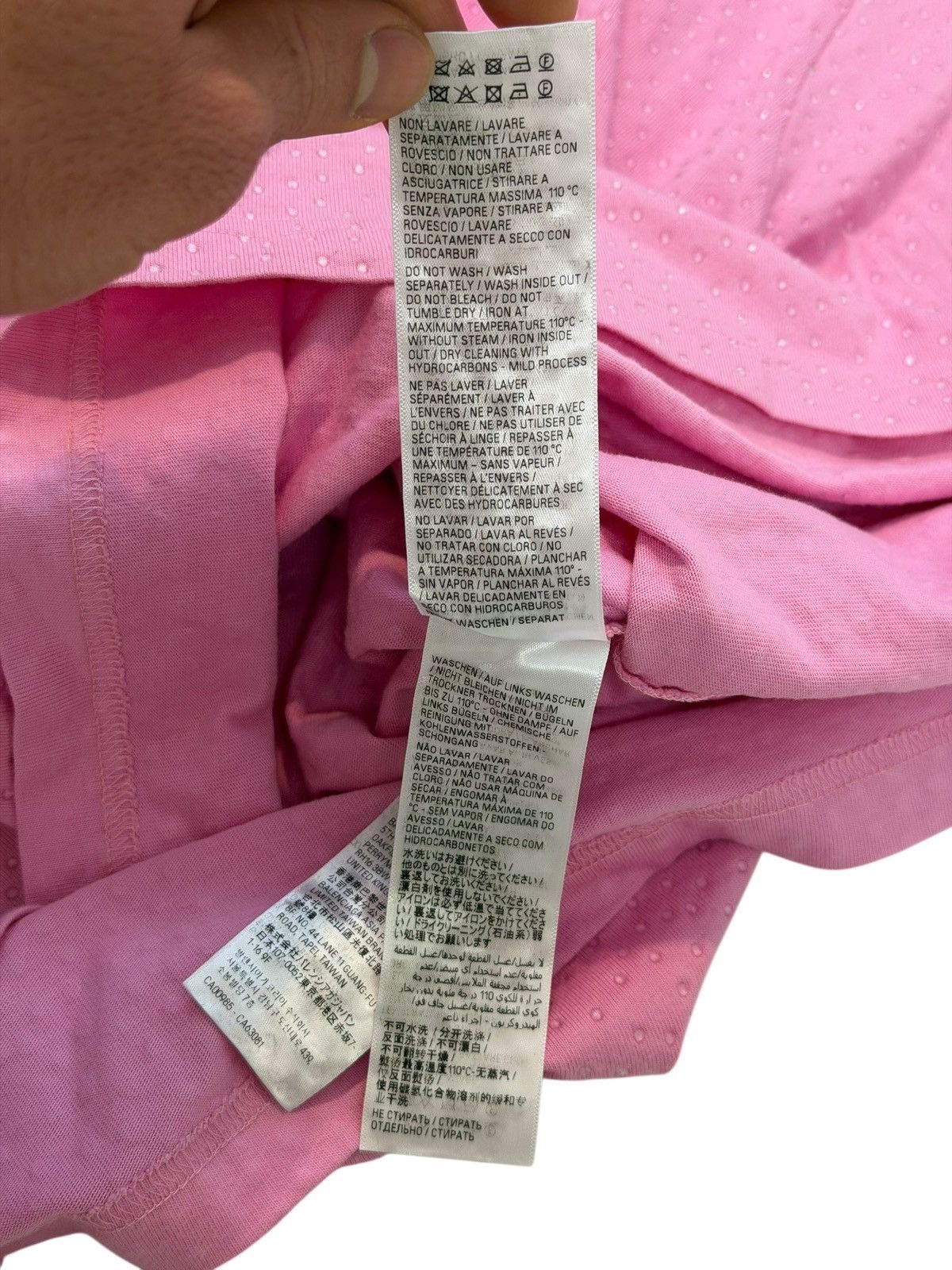 Balenciaga $2,250 Strass Crystal Bedazzled Pink Shirt Size US XL / EU 56 / 4 - 6 Thumbnail