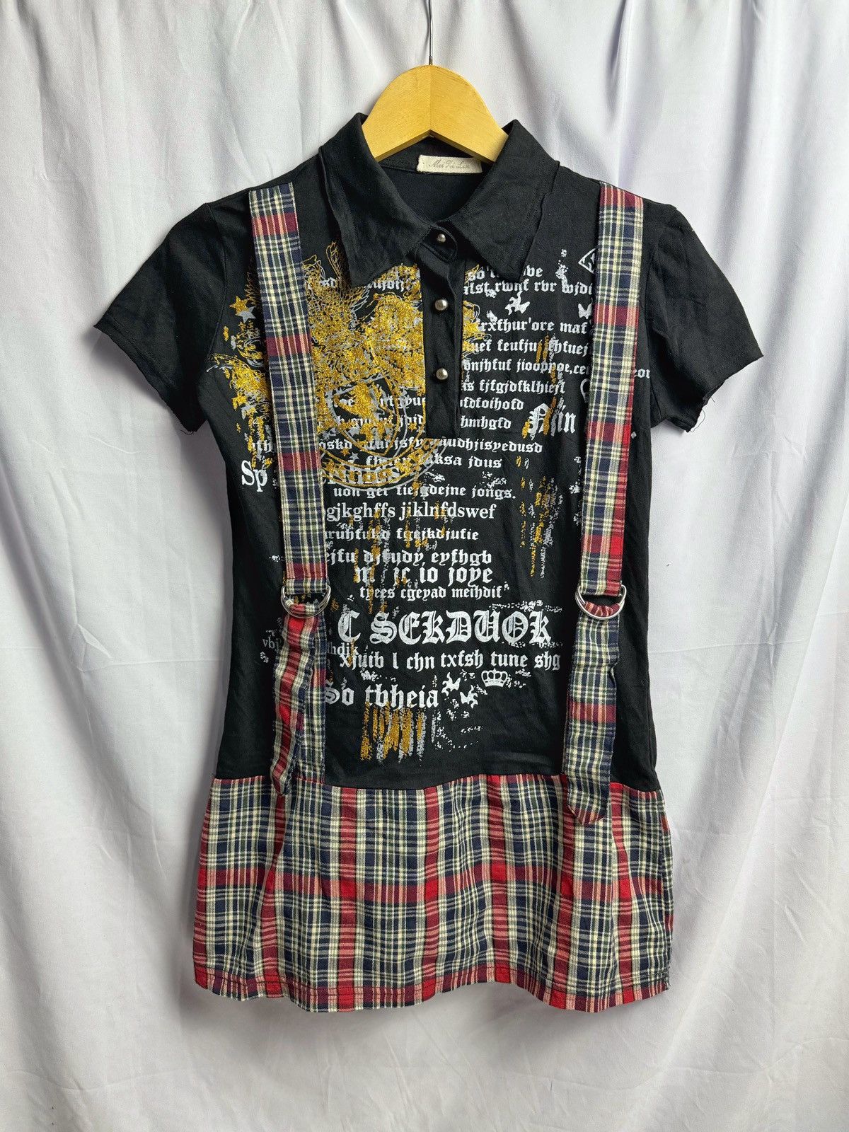 If Six Was Nine GOTHIC STYLE POEM SHORT BONDAGE Size M / US 6-8 / IT 42-44 - 1 Thumbnail