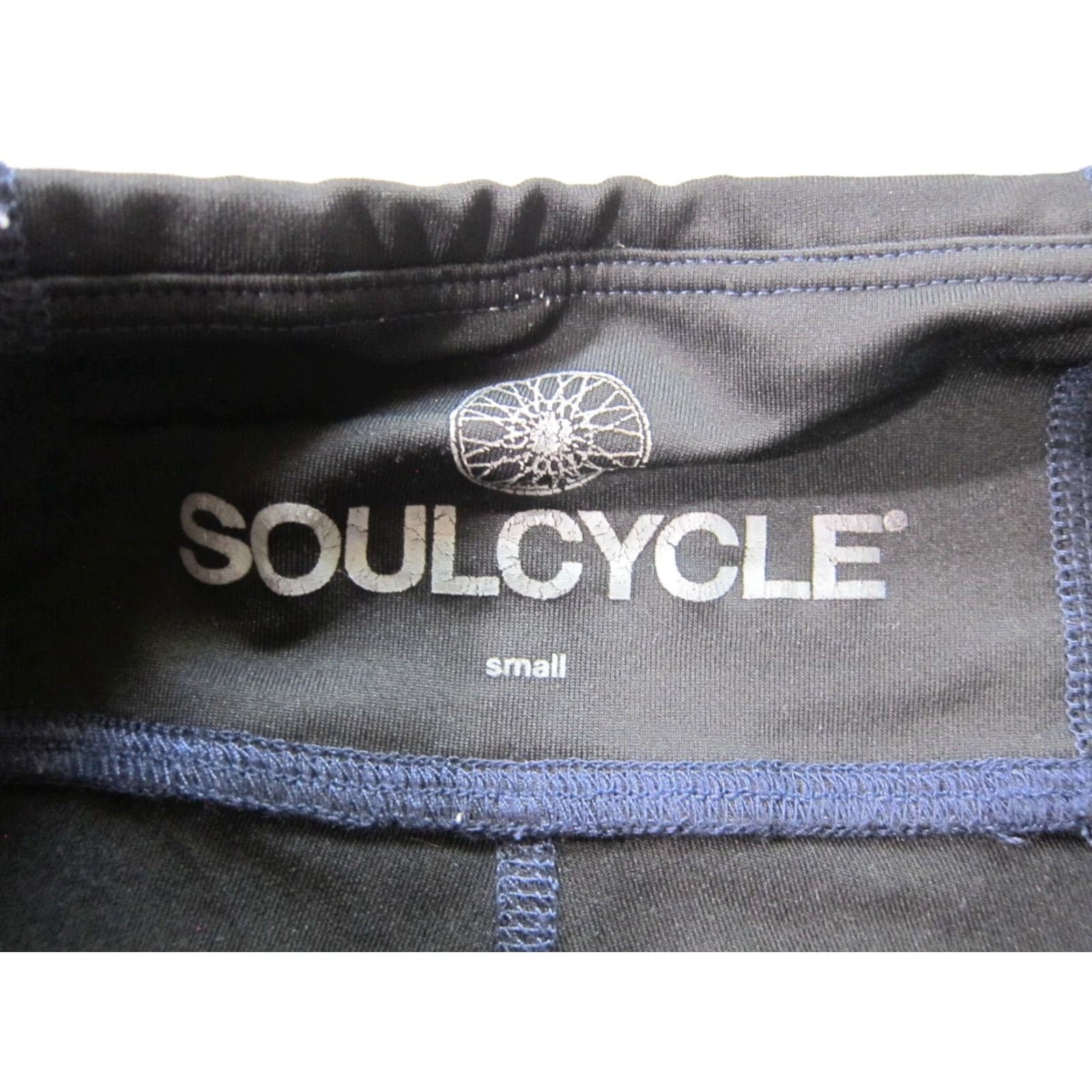 Vintage Soul Cycle Black Blue Compression Cropped Yoga Workout Legging Pant Women Small Size 28" / US 6 / IT 42 - 3 Thumbnail