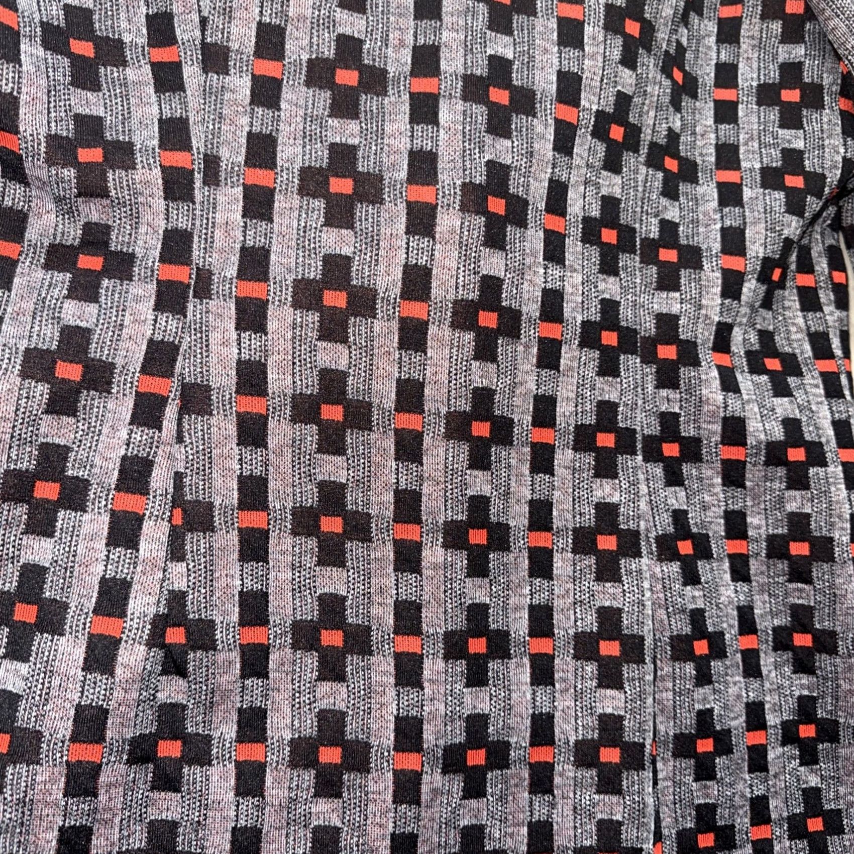 Vintage VINTAGE Blazer Jacket Women’s 15/16 Gray Black Red Polyester 2 Button Design Womens Size XL / US 12-14 / IT 48-50 - 7 Thumbnail
