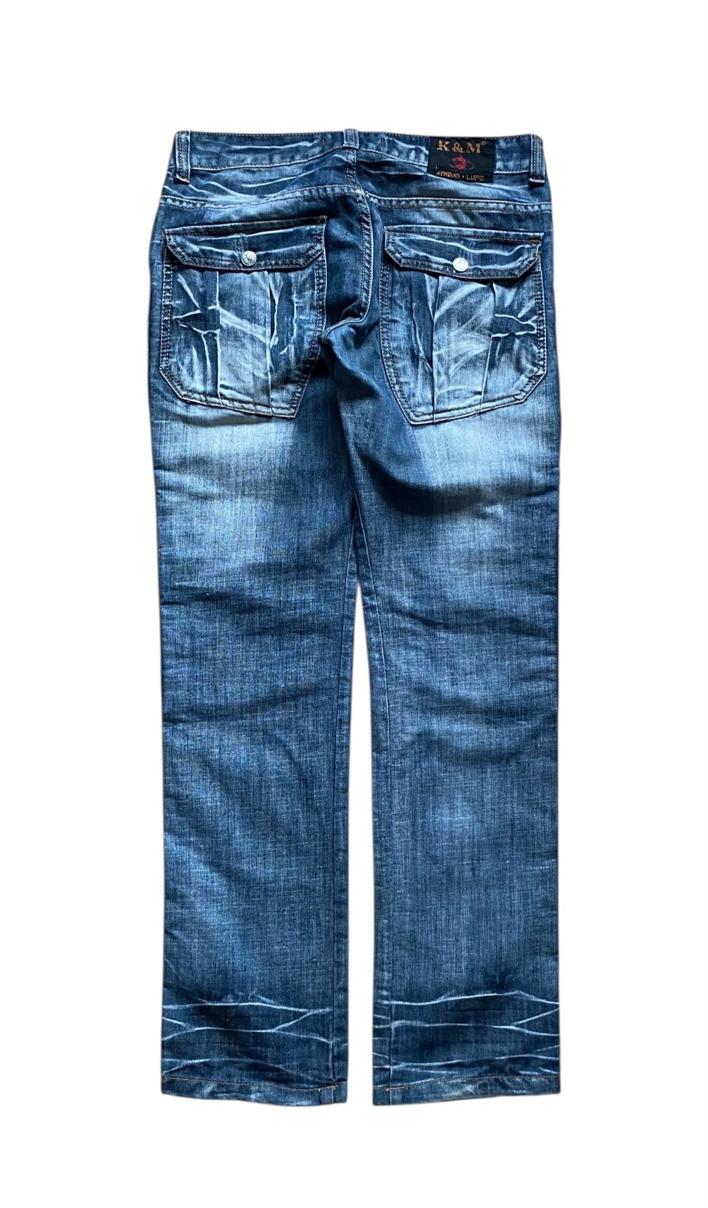 Vintage multizip drippy jeans Size US 32 / EU 48 - 2 Thumbnail