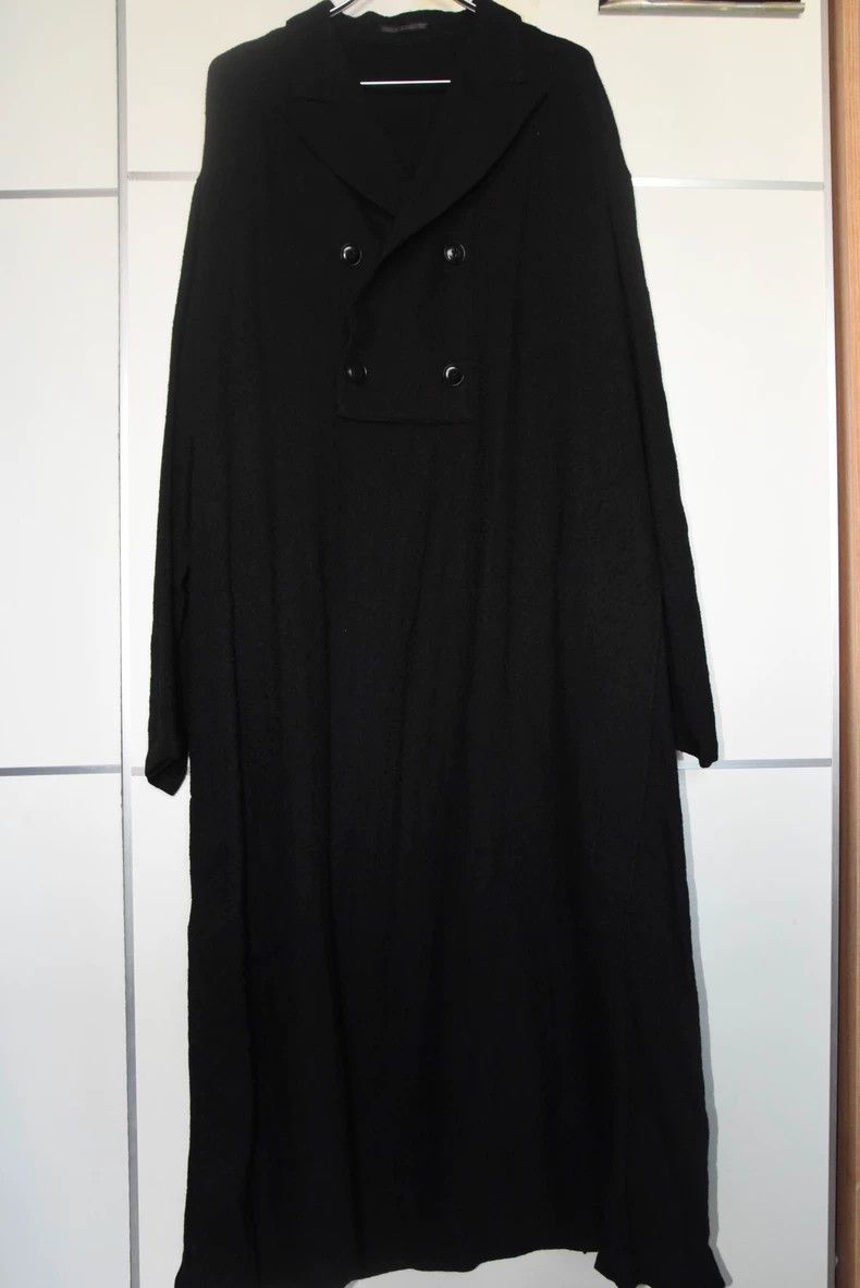 Yohji Yamamoto Black Long Coat by Yohji Yamamoto-dmc Size US M / EU 48-50 / 2 - 1 Thumbnail