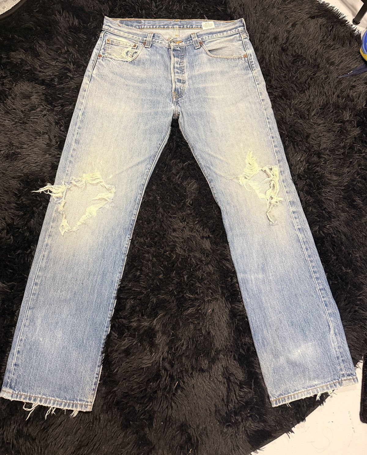 Levi's Vintage Clothing Vintage Levi 501’s Light Washed (34Wx32L) Size US 32 / EU 48 - 1 Thumbnail