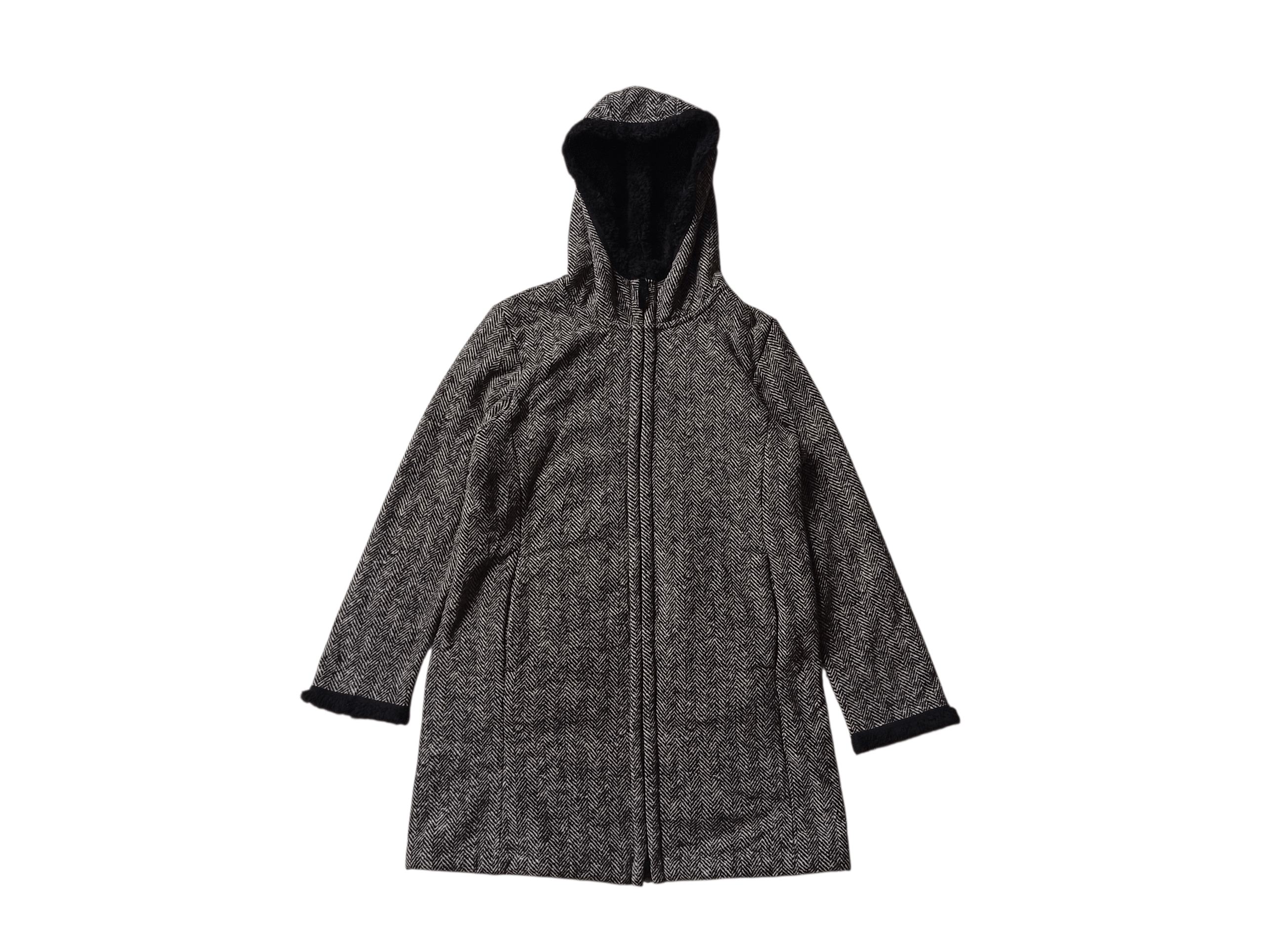 Uniqlo Fishbone fleece fluffy yarn coat jacket Size XL / US 12-14 / IT 48-50 - 1 Thumbnail