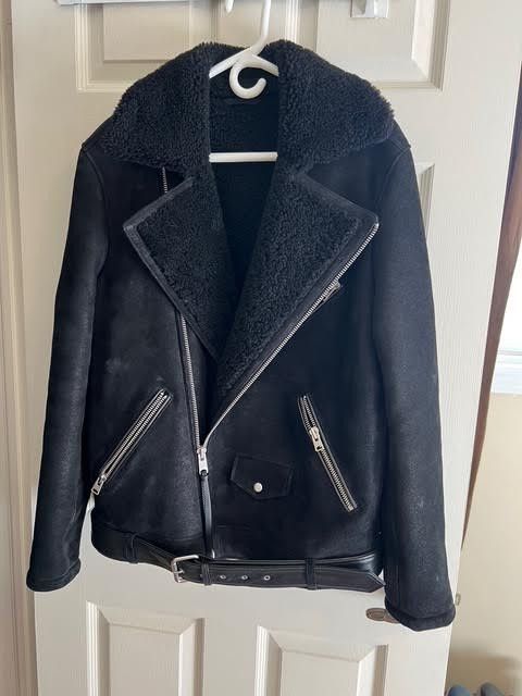 Allsaints Shearling wool biker jacket Size US M / EU 48-50 / 2 - 2 Thumbnail