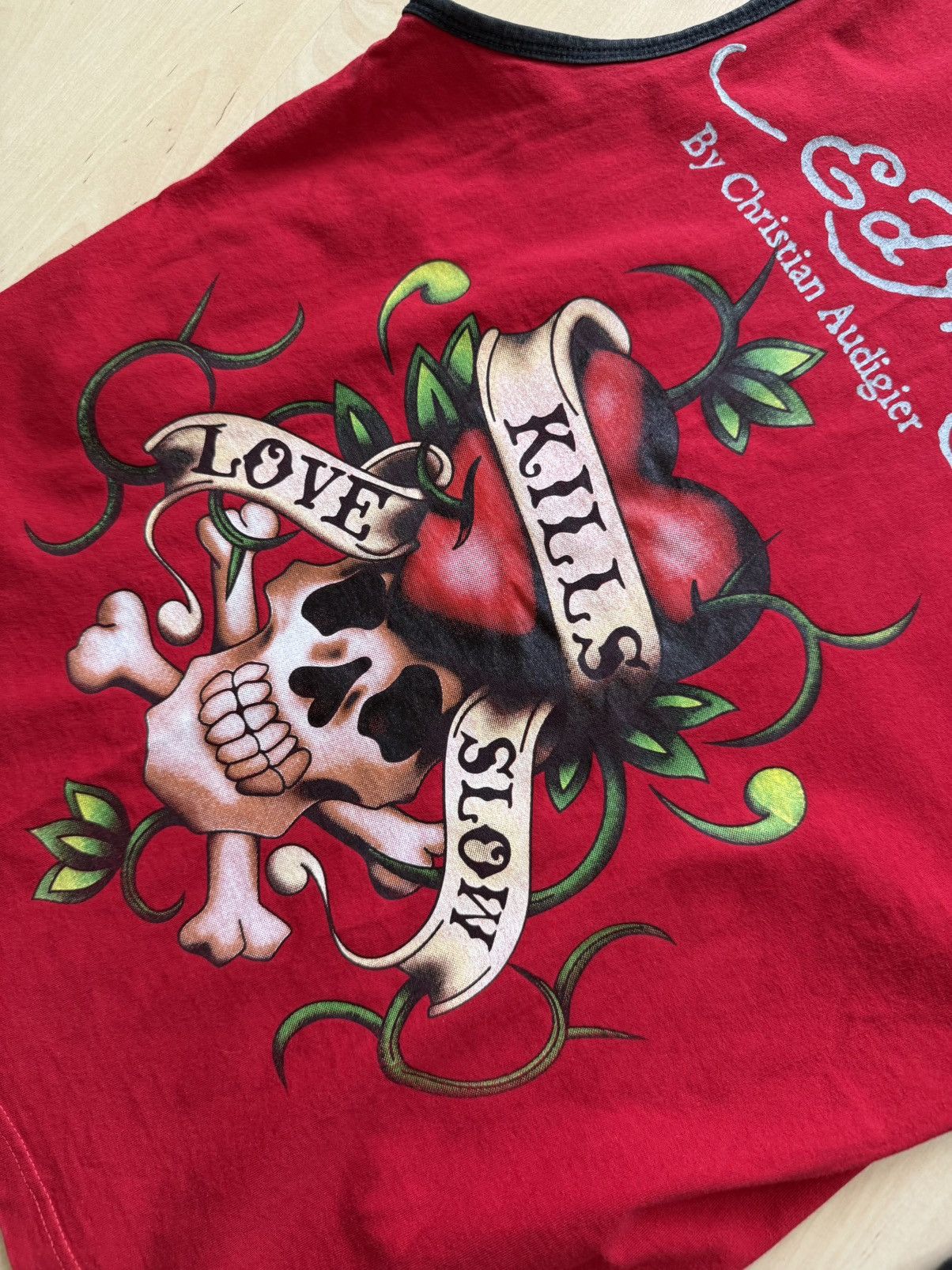 Ed Hardy Ed Hardy by Christian Audigier tank top sleeveless tshirt Size US L / EU 52-54 / 3 - 4 Thumbnail