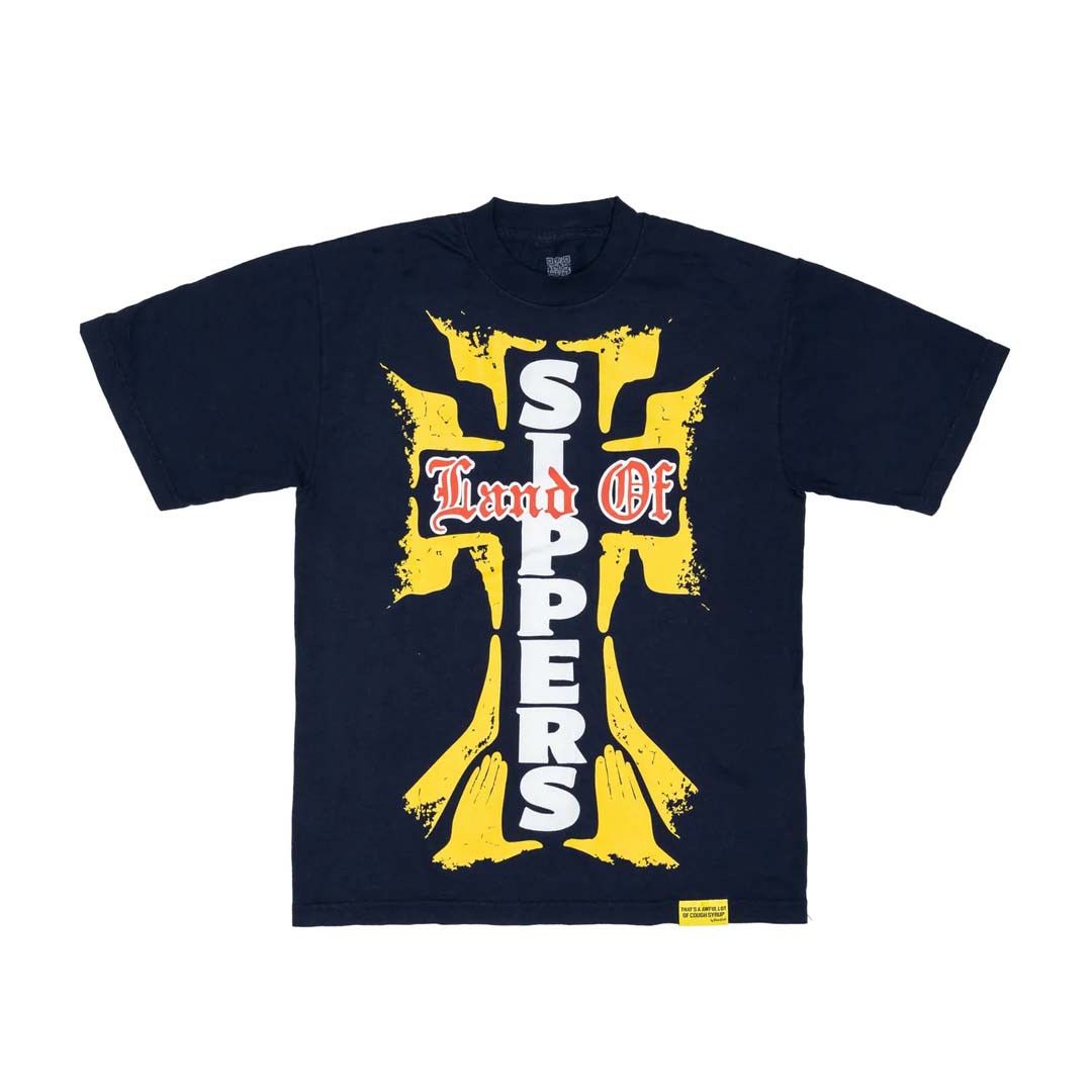 Awful Lot of Cough Syrup Land of Sippers Tee Navy Size US S / EU 44-46 / 1 - 1 Thumbnail